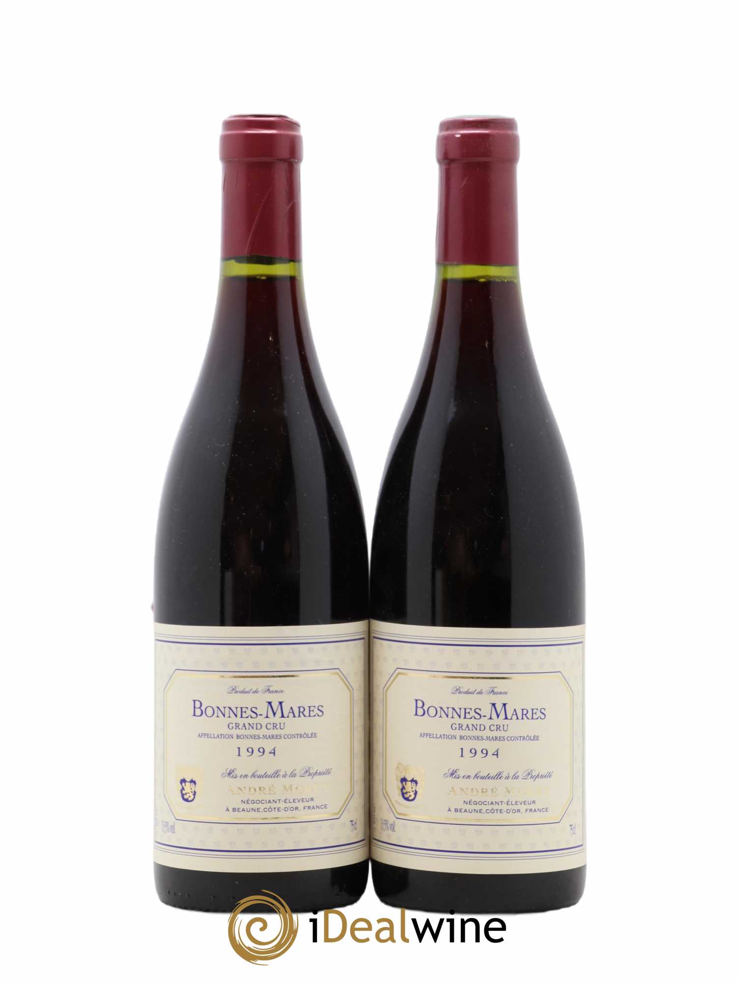 Bonnes-Mares Grand Cru André Morey 1994 - Lot de 2 bouteilles - 0