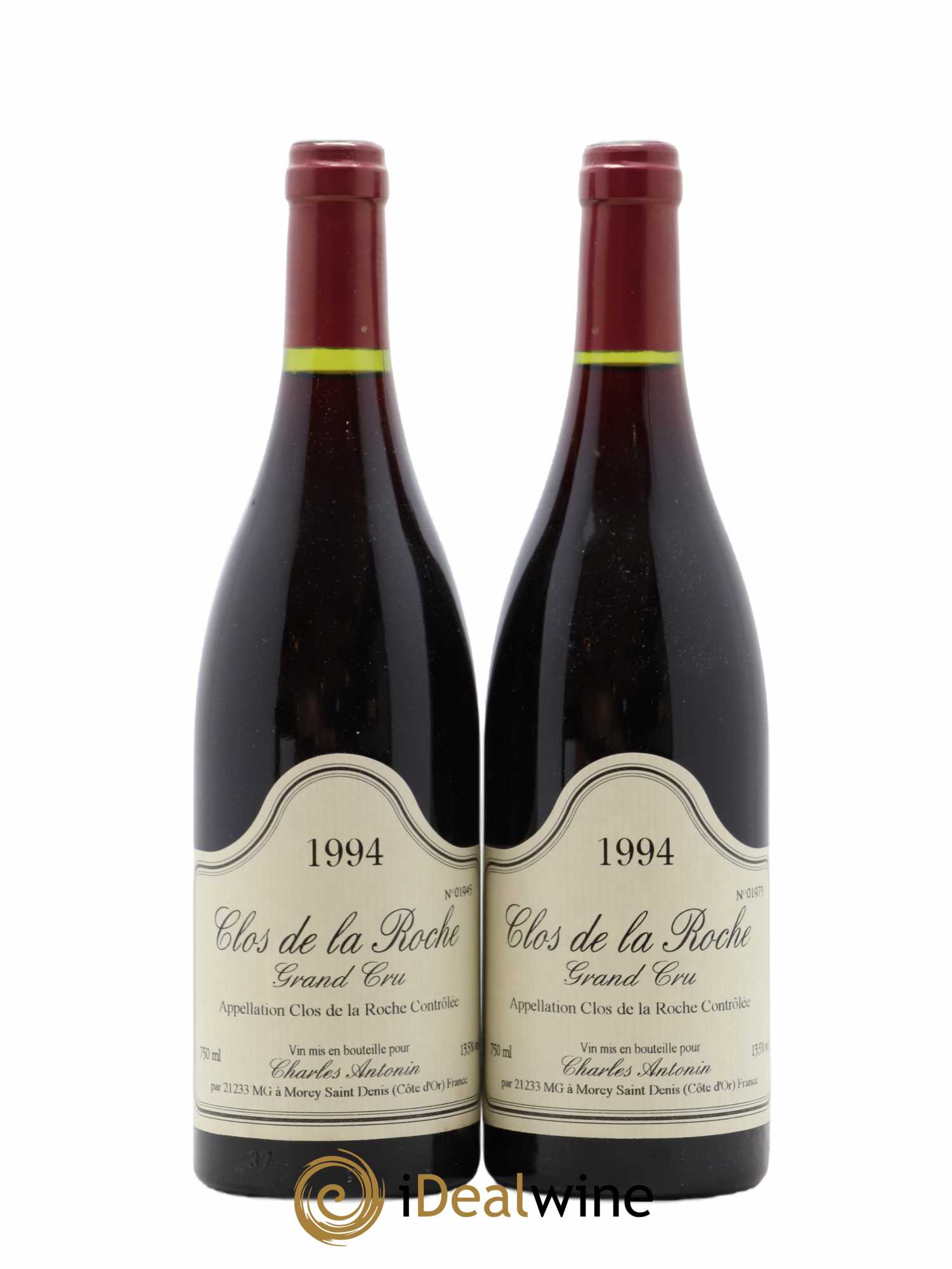 Clos de la Roche Grand Cru Charles Antonin 1994 - Lot de 2 bouteilles - 0