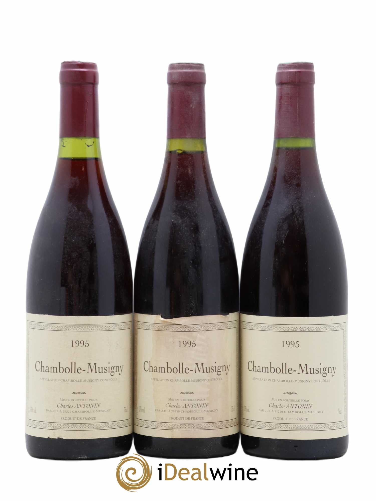 Chambolle-Musigny Charles Antonin 1995 - Lot de 3 bouteilles - 0