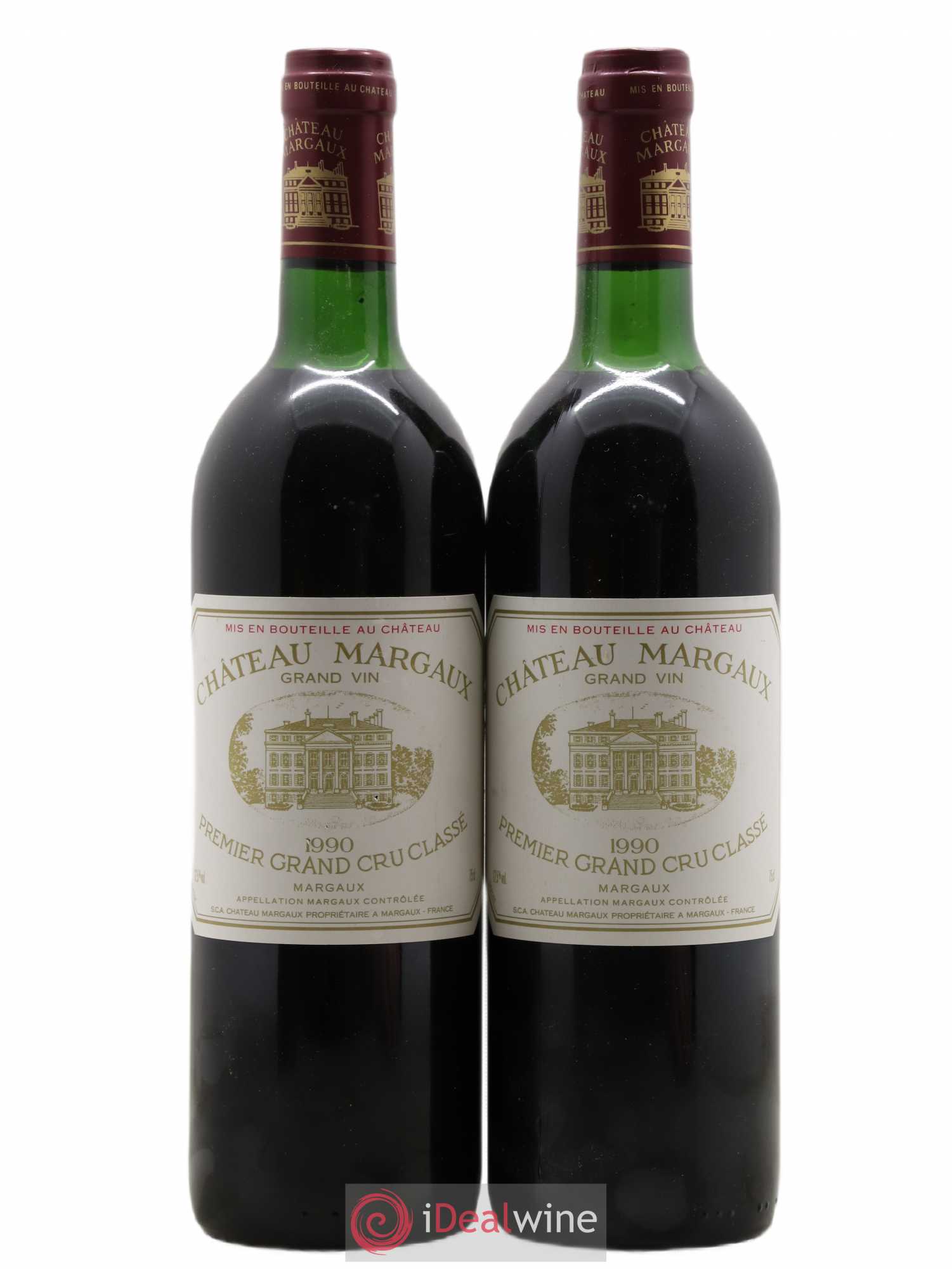 Château Margaux 1er Grand Cru Classé 1990 - Lot de 2 bouteilles - 0