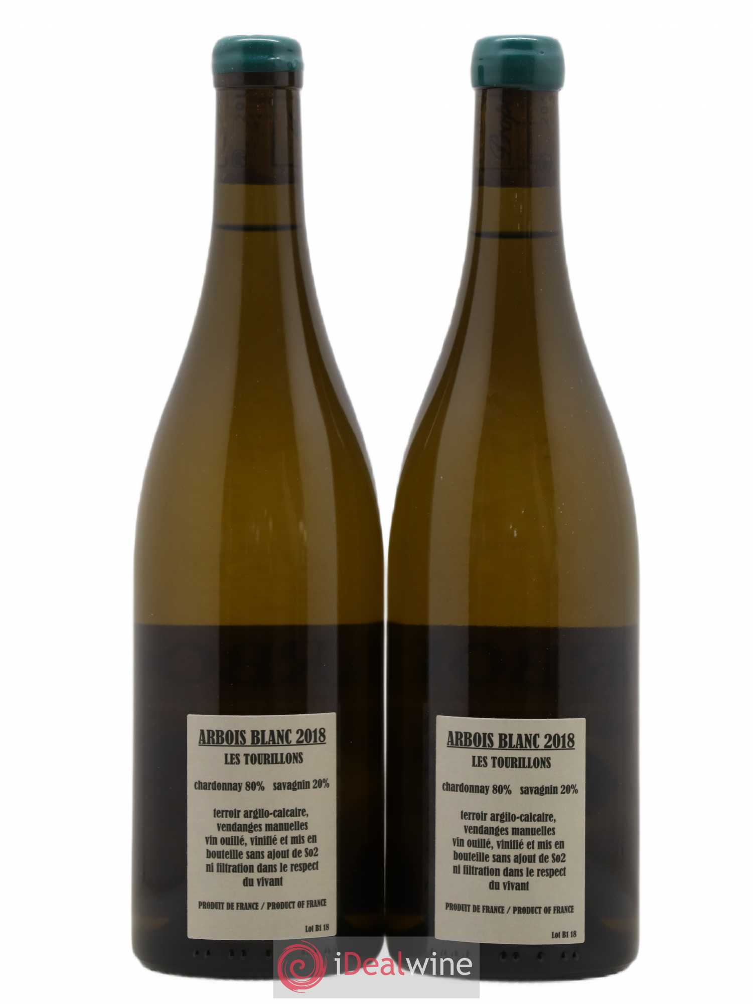 Arbois Chardonnay Savagnin Les Tourillons Adeline Houillon & Renaud Bruyère 2018 - Lot de 2 bouteilles - 1