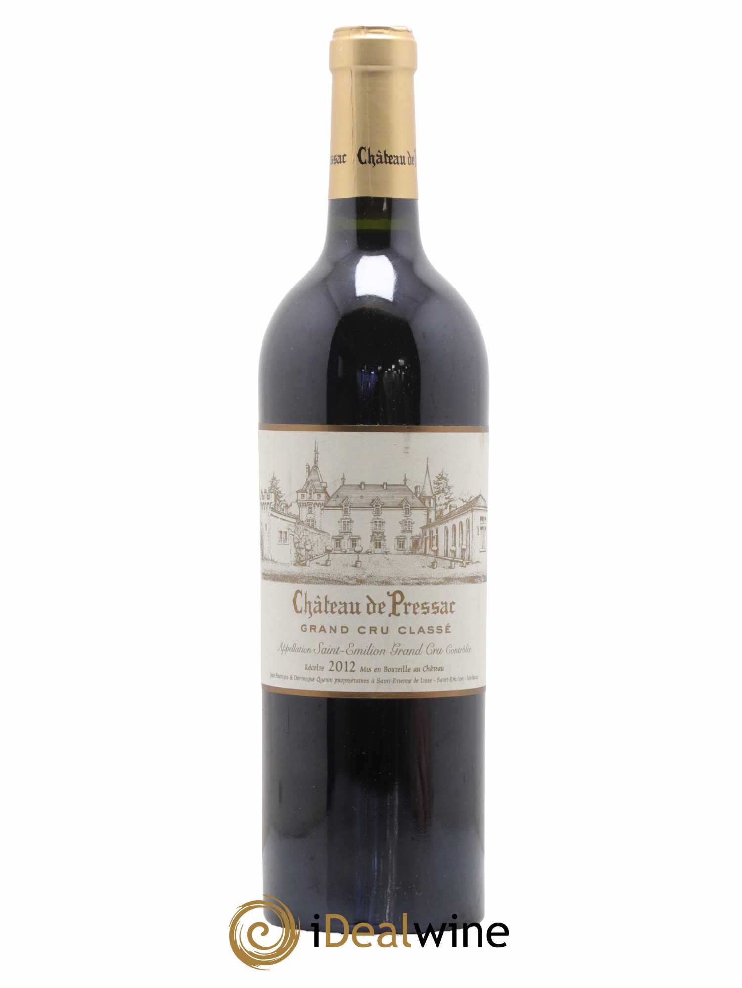 Château de Pressac Grand Cru Classé 2012 - Lot de 1 bouteille - 0
