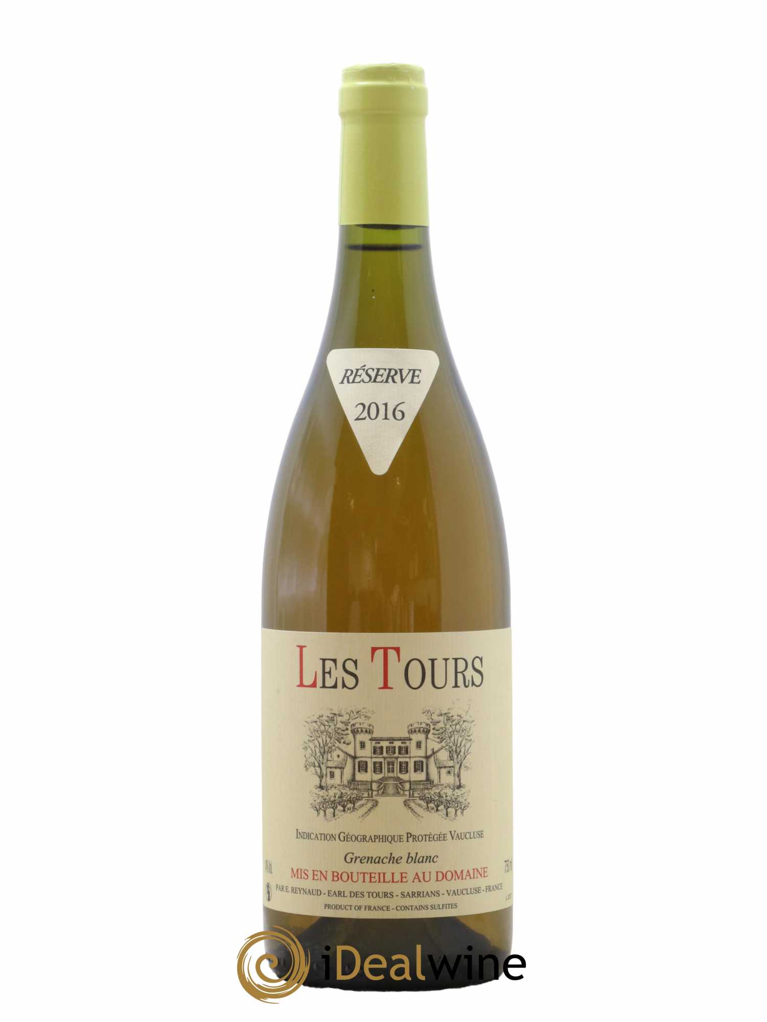 Vaucluse (Vin de Pays de Vaucluse) Les Tours Grenache Blanc Emmanuel Reynaud 2016 - Lot de 1 bouteille - 0