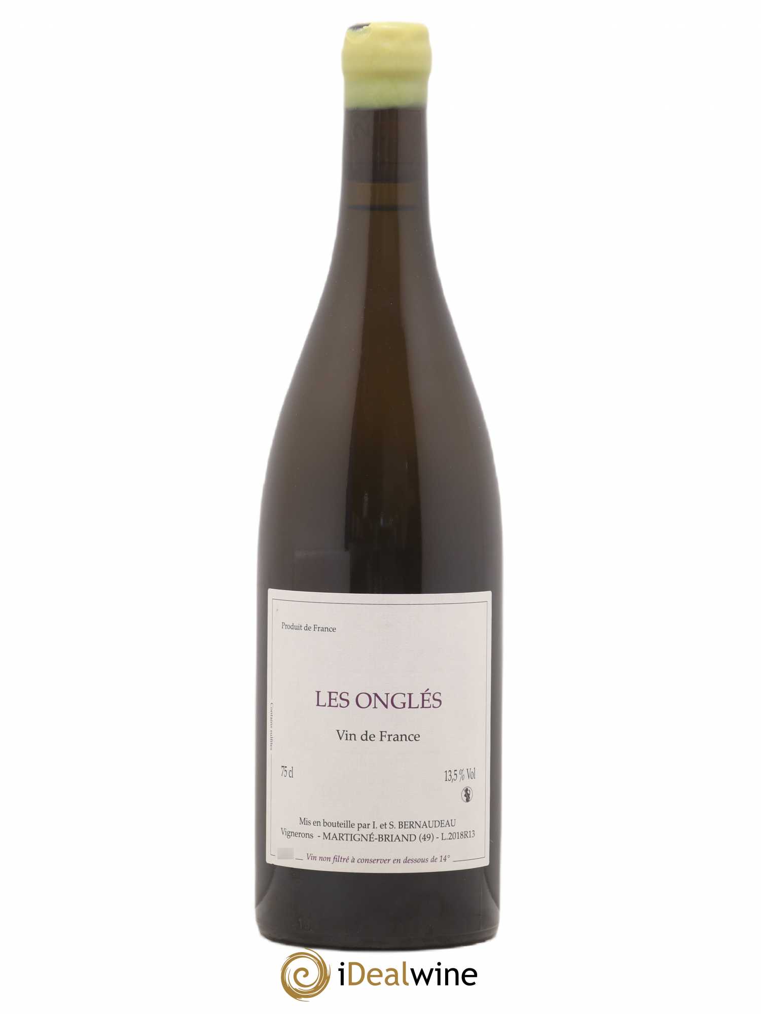 Vin de France Les Onglés Stéphane Bernaudeau 2018 - Lot de 1 bouteille - 0