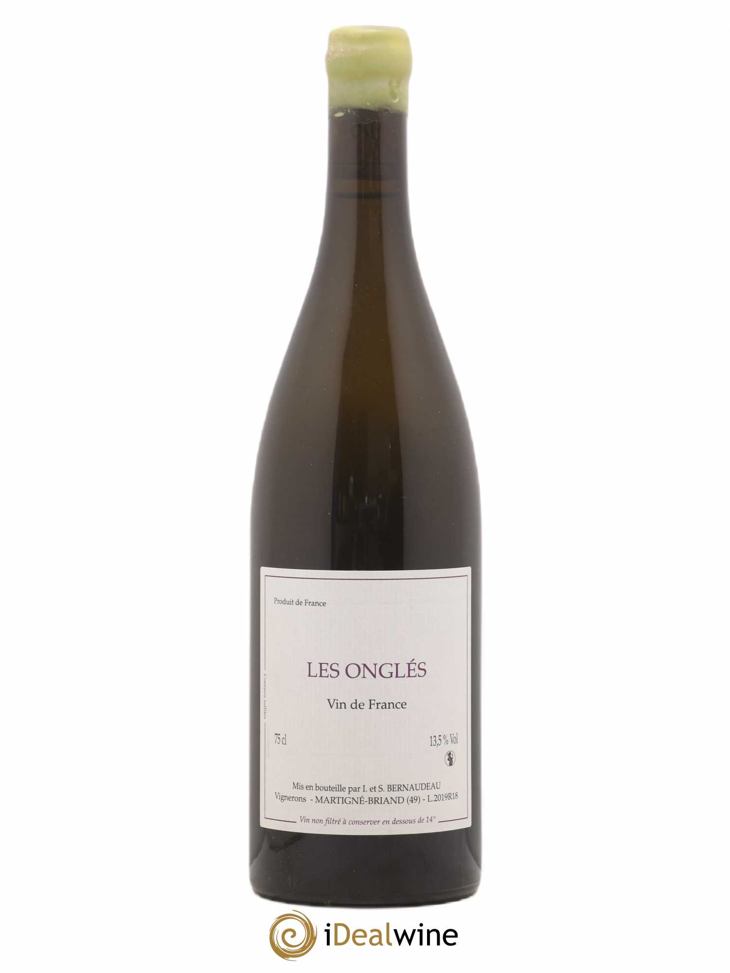 Vin de France Les Onglés Stéphane Bernaudeau 2019 - Lot de 1 bouteille - 0