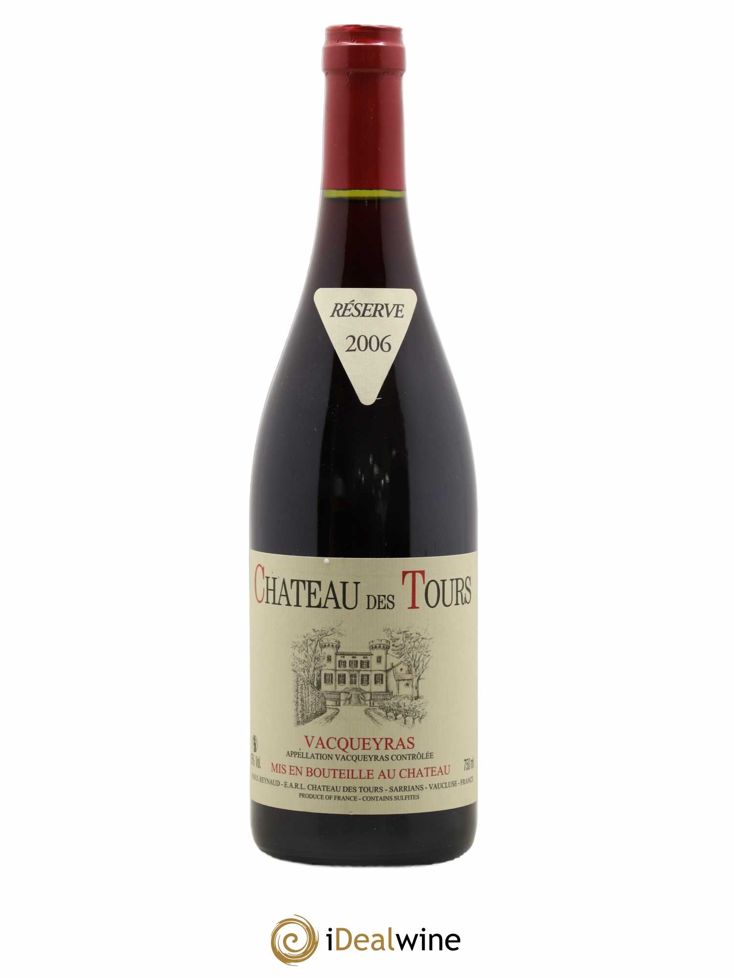 Vacqueyras Château des Tours Emmanuel Reynaud 2006 - Lot de 1 bouteille - 0