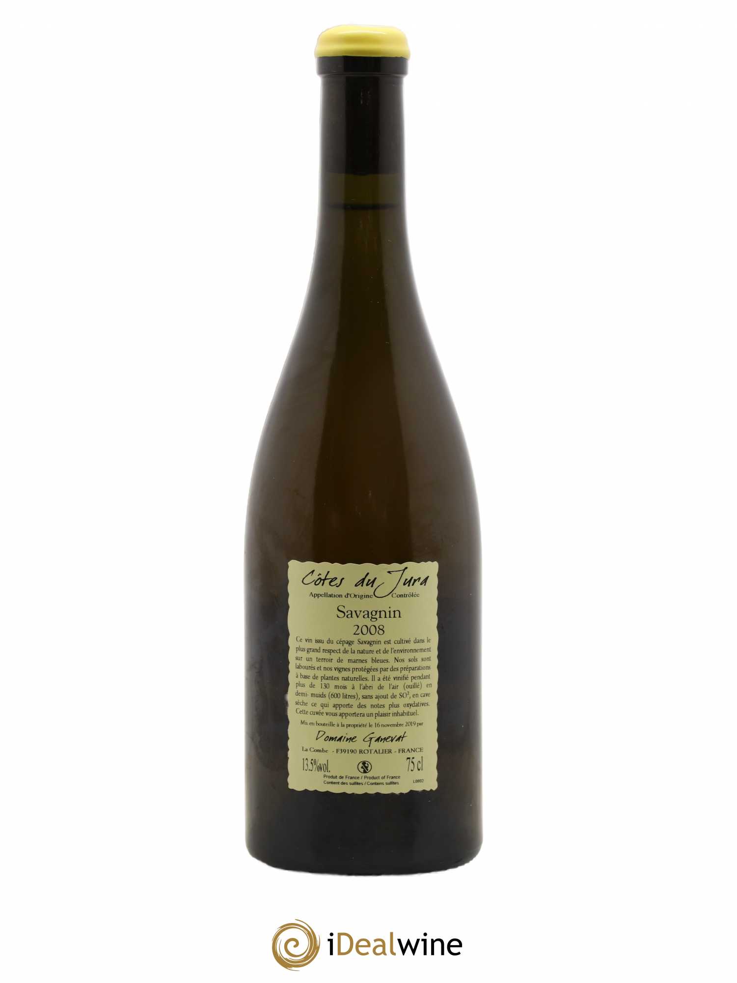 Côtes du Jura Les Vignes de mon Père Jean-François Ganevat (Domaine) 2008 - Lot de 1 bouteille - 1