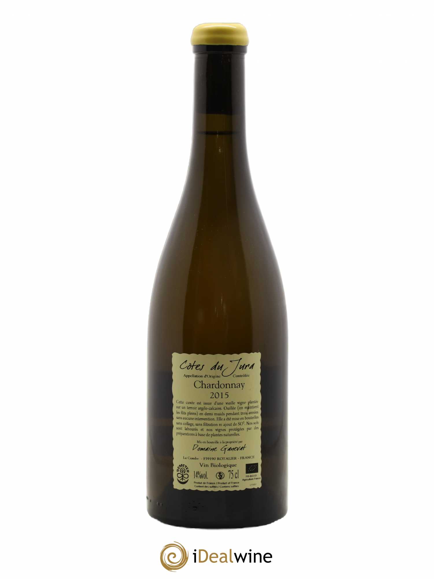 Côtes du Jura Les Chamois du Paradis Jean-François Ganevat (Domaine) 2015 - Lot de 1 bouteille - 1