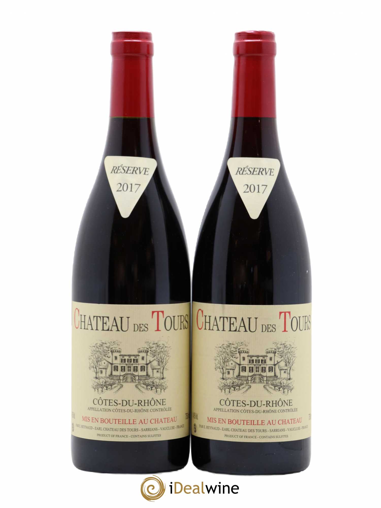 Côtes-du-Rhône Château des Tours Emmanuel Reynaud 2017 - Lot de 2 bouteilles - 0