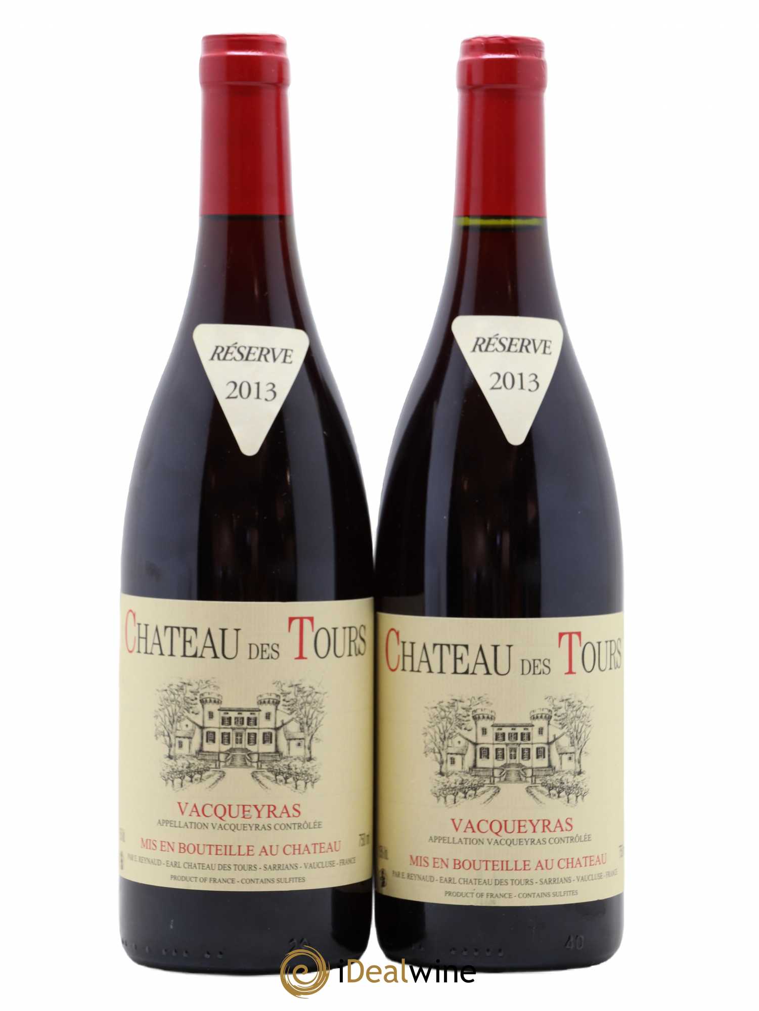 Vacqueyras Château des Tours Emmanuel Reynaud 2013 - Lot de 2 bouteilles - 0