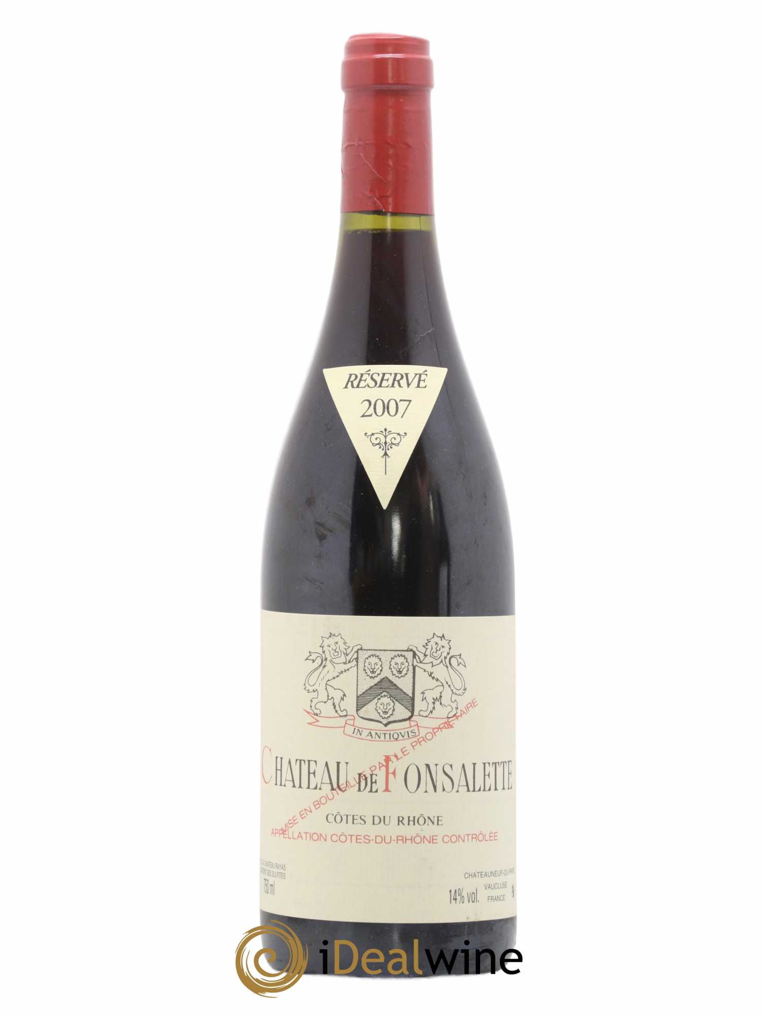 Côtes-du-Rhône Château de Fonsalette Emmanuel Reynaud 2007 - Lot de 1 bouteille - 0