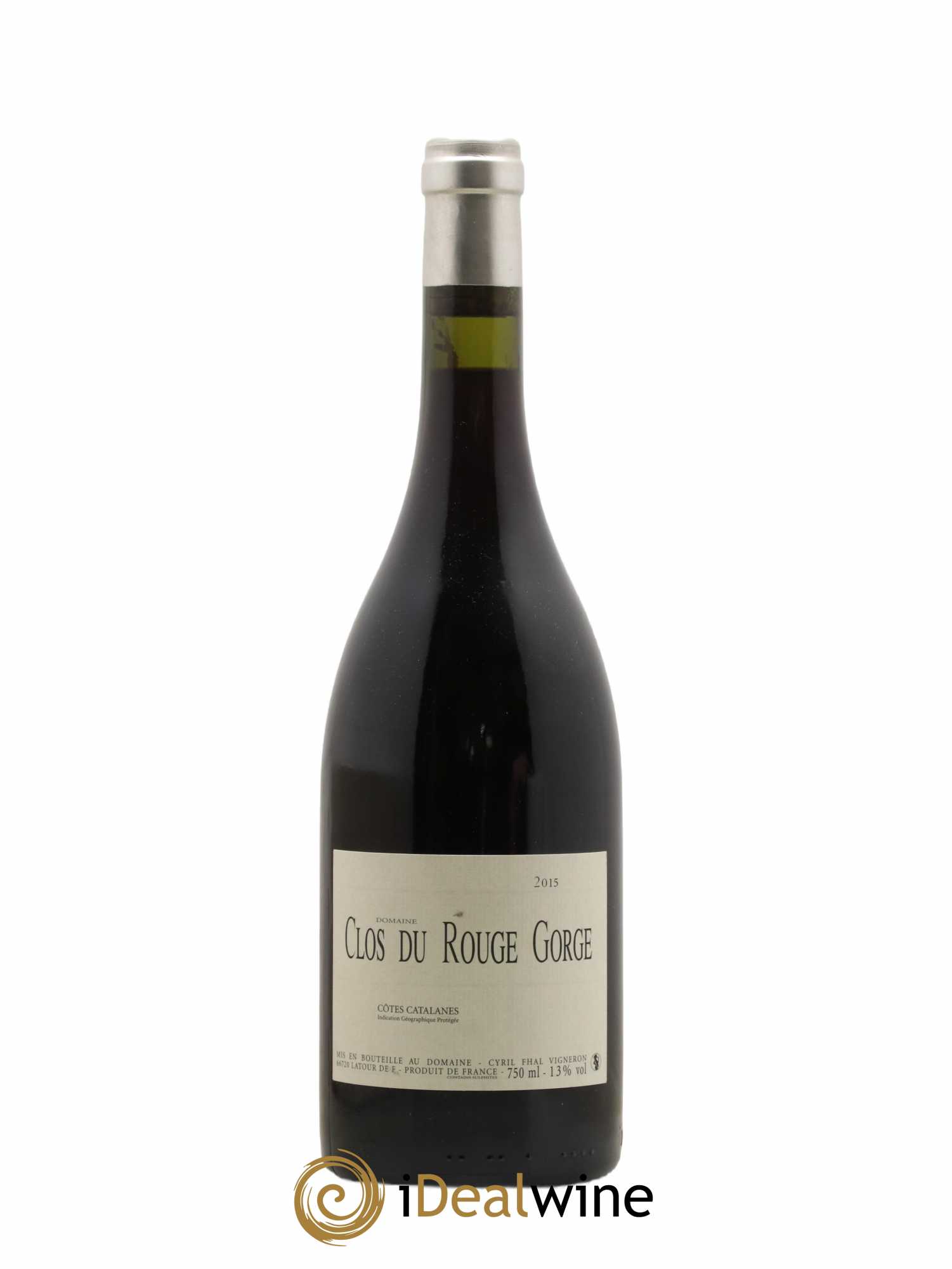Côtes Catalanes Clos du Rouge Gorge Cyril Fhal 2015 - Lot de 1 bouteille - 0