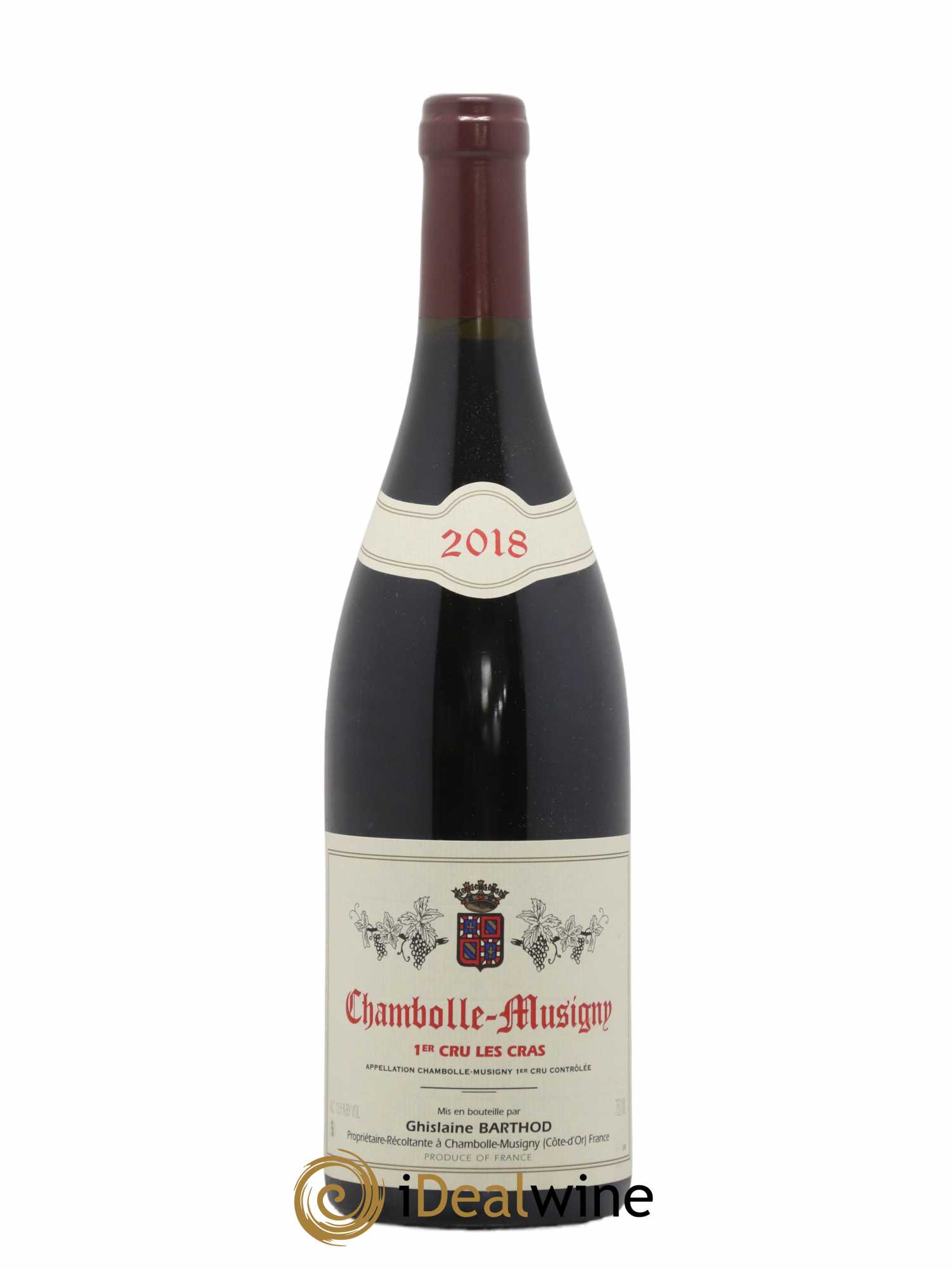 Chambolle-Musigny 1er Cru Les Cras Ghislaine Barthod 2018 - Lot de 1 bouteille - 0