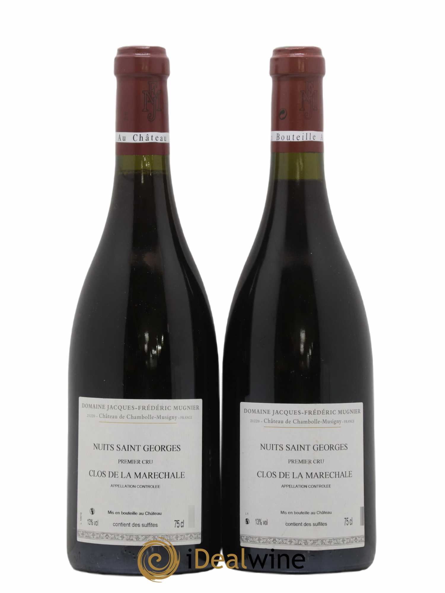 Nuits-Saint-Georges 1er Cru Clos de La Maréchale Jacques-Frédéric Mugnier 2010 - Lot de 2 bouteilles - 1