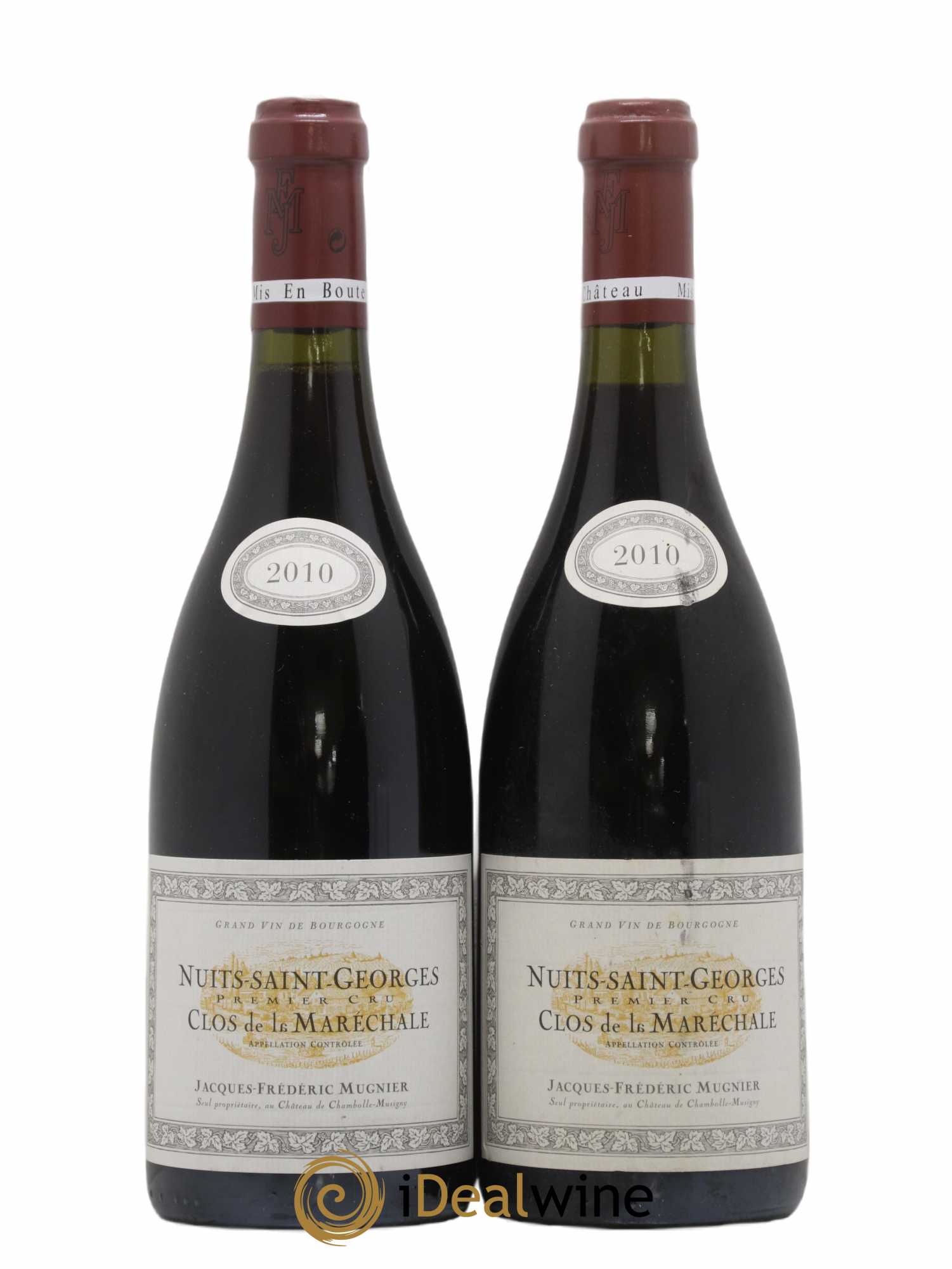 Nuits-Saint-Georges 1er Cru Clos de La Maréchale Jacques-Frédéric Mugnier 2010 - Lot de 2 bouteilles - 0