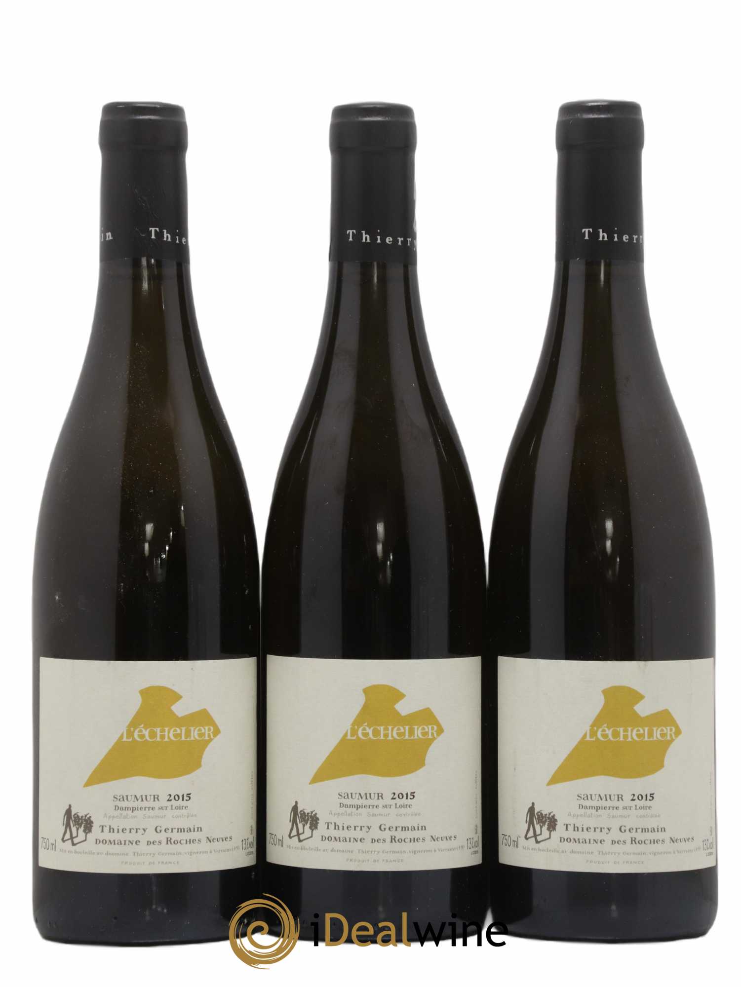 Saumur l'Echelier Domaine des Roches Neuves - Thierry Germain 2015 - Lot de 3 bouteilles - 0
