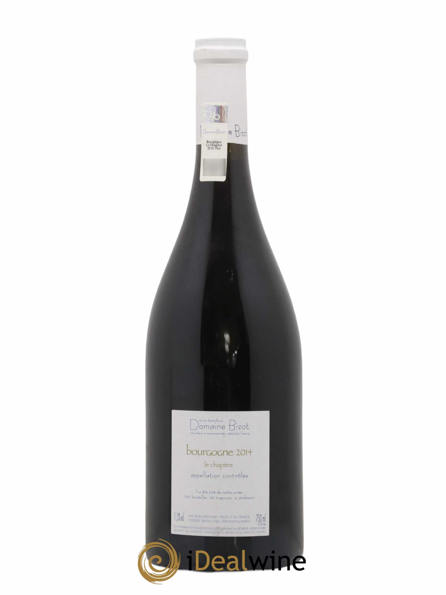 Bourgogne Le Chapitre Bizot (Domaine) 2014 - Lot de 1 bouteille - 1