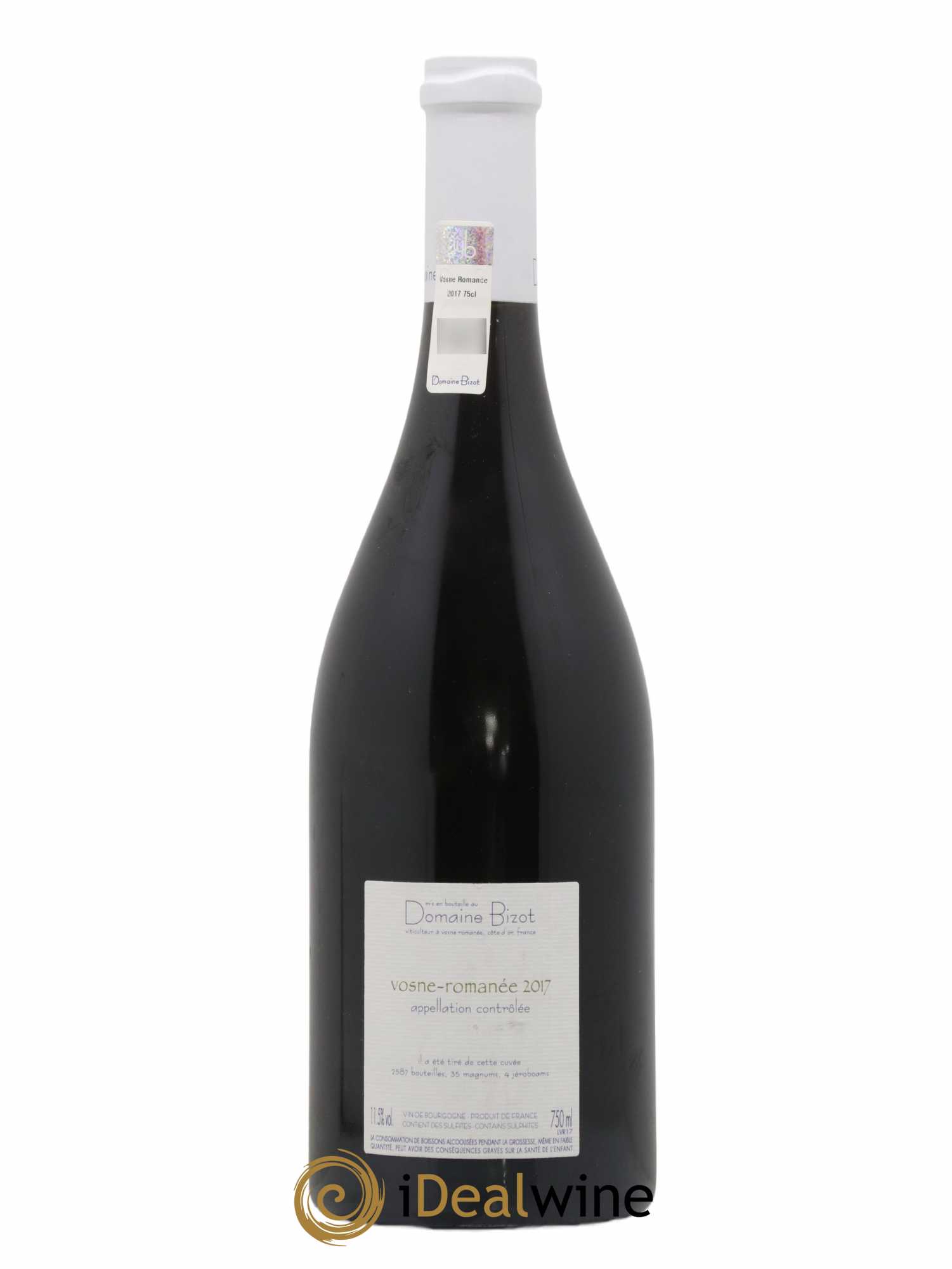 Vosne-Romanée Bizot (Domaine) 2017 - Lot de 1 bouteille - 1