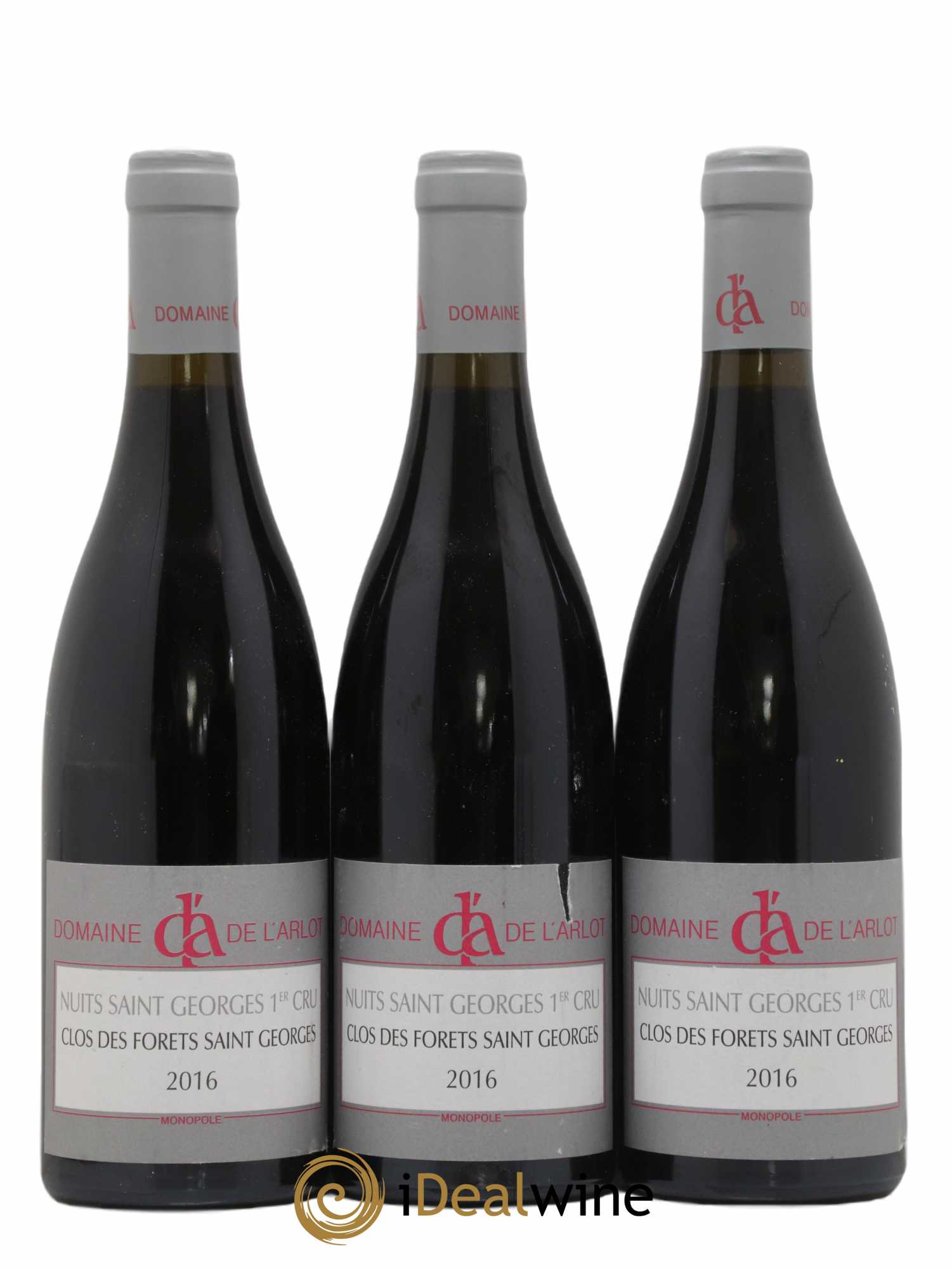Nuits-Saint-Georges 1er Cru Clos des Forêts Saint-Georges Domaine de l'Arlot 2016 - Lot de 3 bouteilles - 0