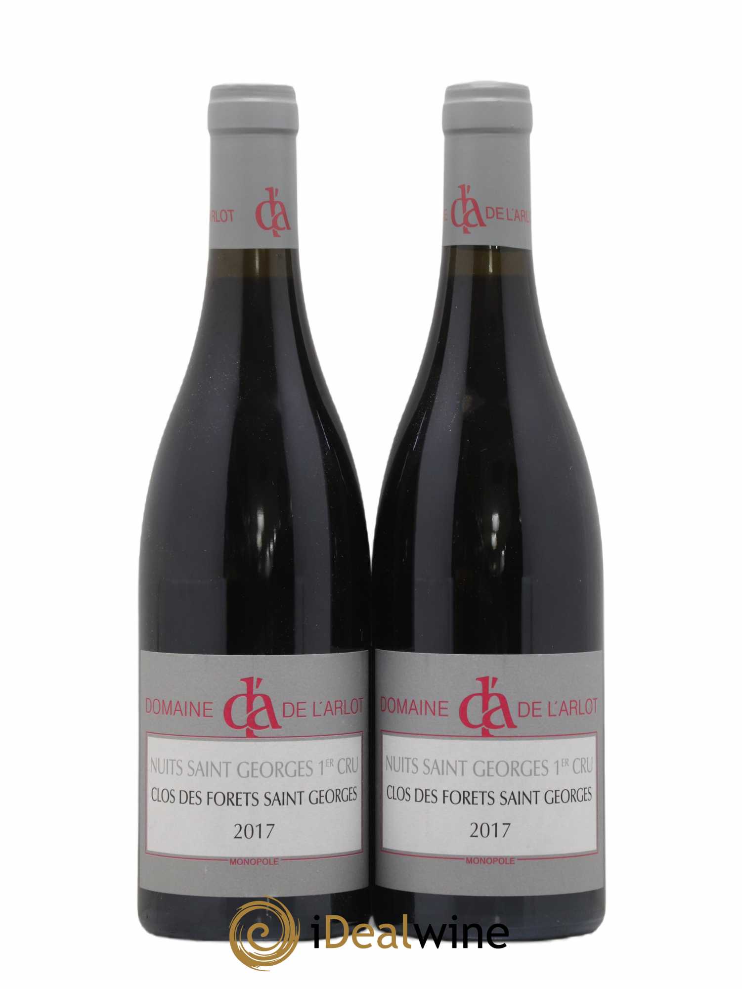 Nuits-Saint-Georges 1er Cru Clos des Forêts Saint-Georges Domaine de l'Arlot 2017 - Lot de 2 bouteilles - 0