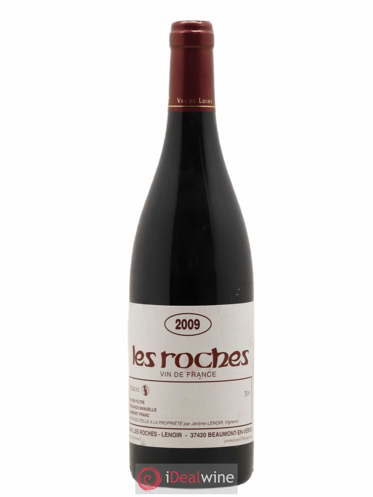 Vin de France Les Roches Lenoir (Domaine) 2009 - Lot de 1 bouteille - 0