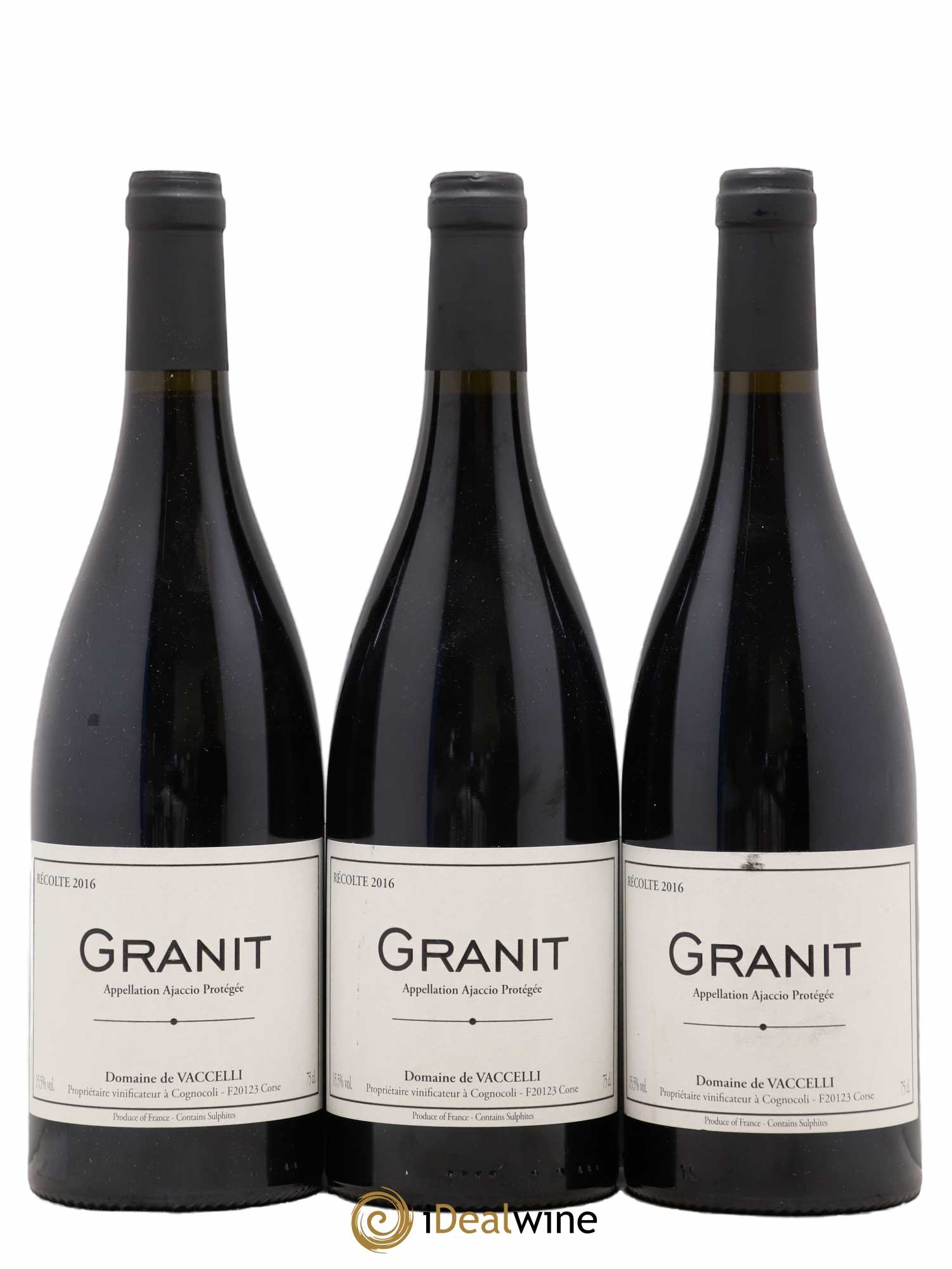 Ajaccio Granit Vaccelli 2016 - Lot de 3 bouteilles - 0
