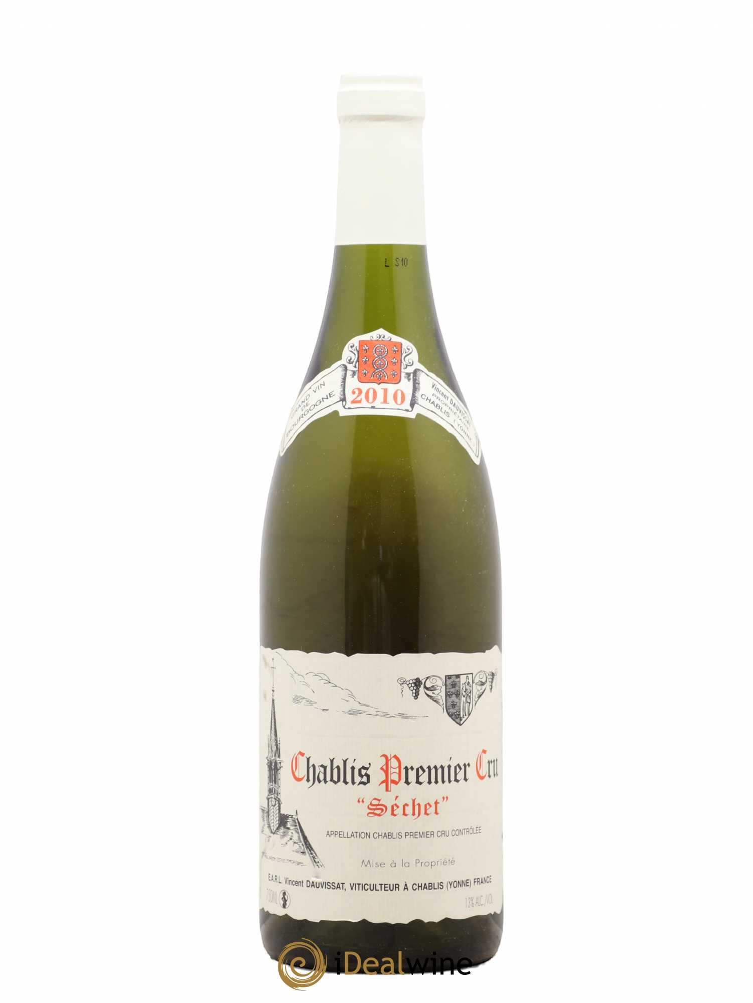 Chablis 1er Cru Séchet Vincent Dauvissat (Domaine) 2010 - Lot de 1 bouteille - 0