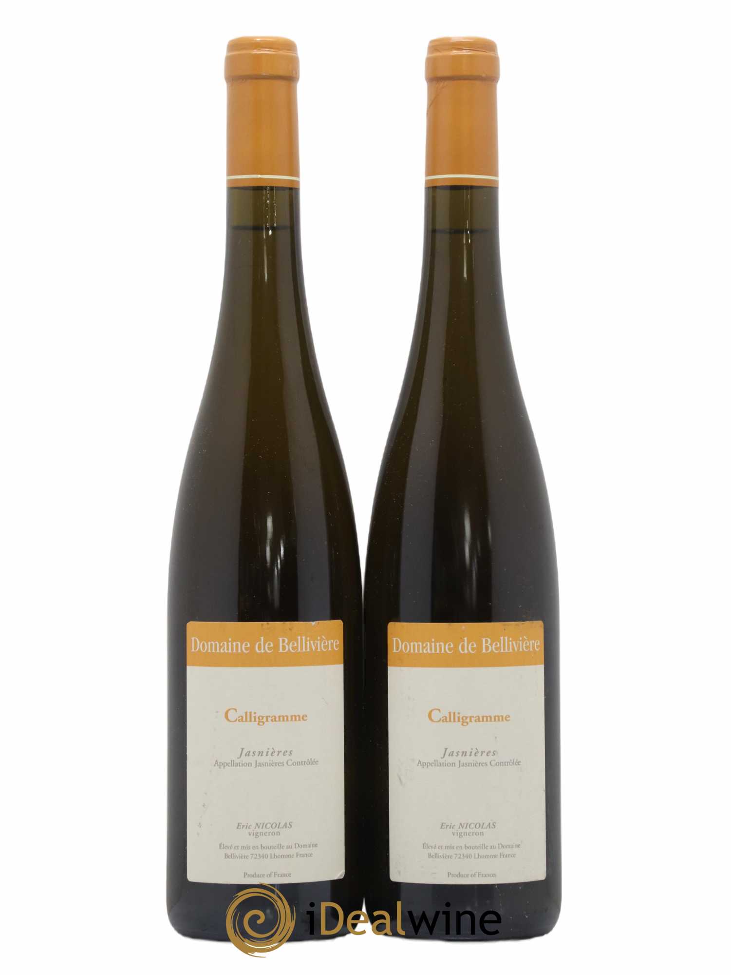 Jasnières Calligramme Domaine de Bellivière 2017 - Lotto di 2 bottiglie - 0