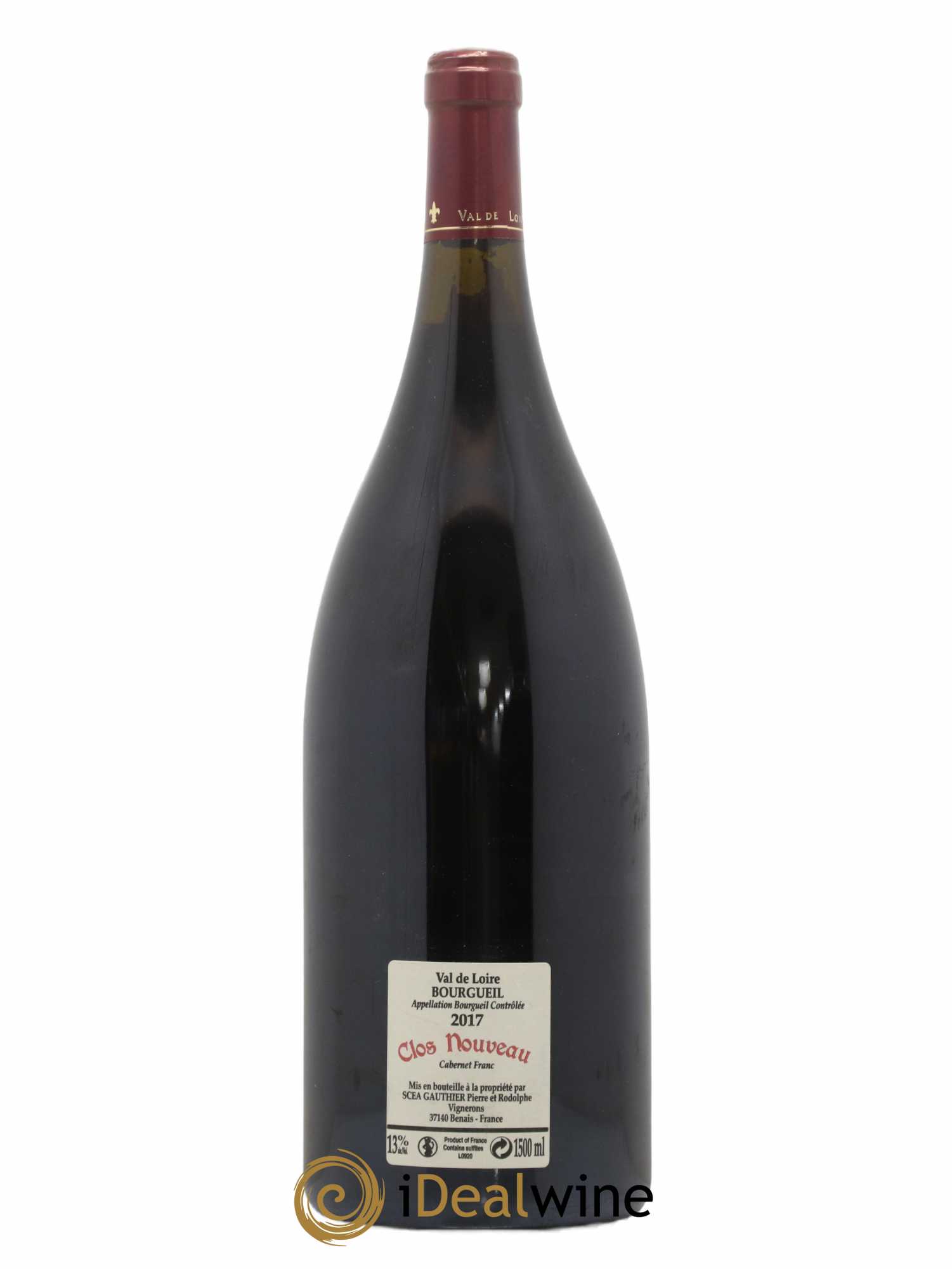 Bourgueil Clos Nouveau Domaine du Bel Air 2017 - Lot de 1 magnum - 1
