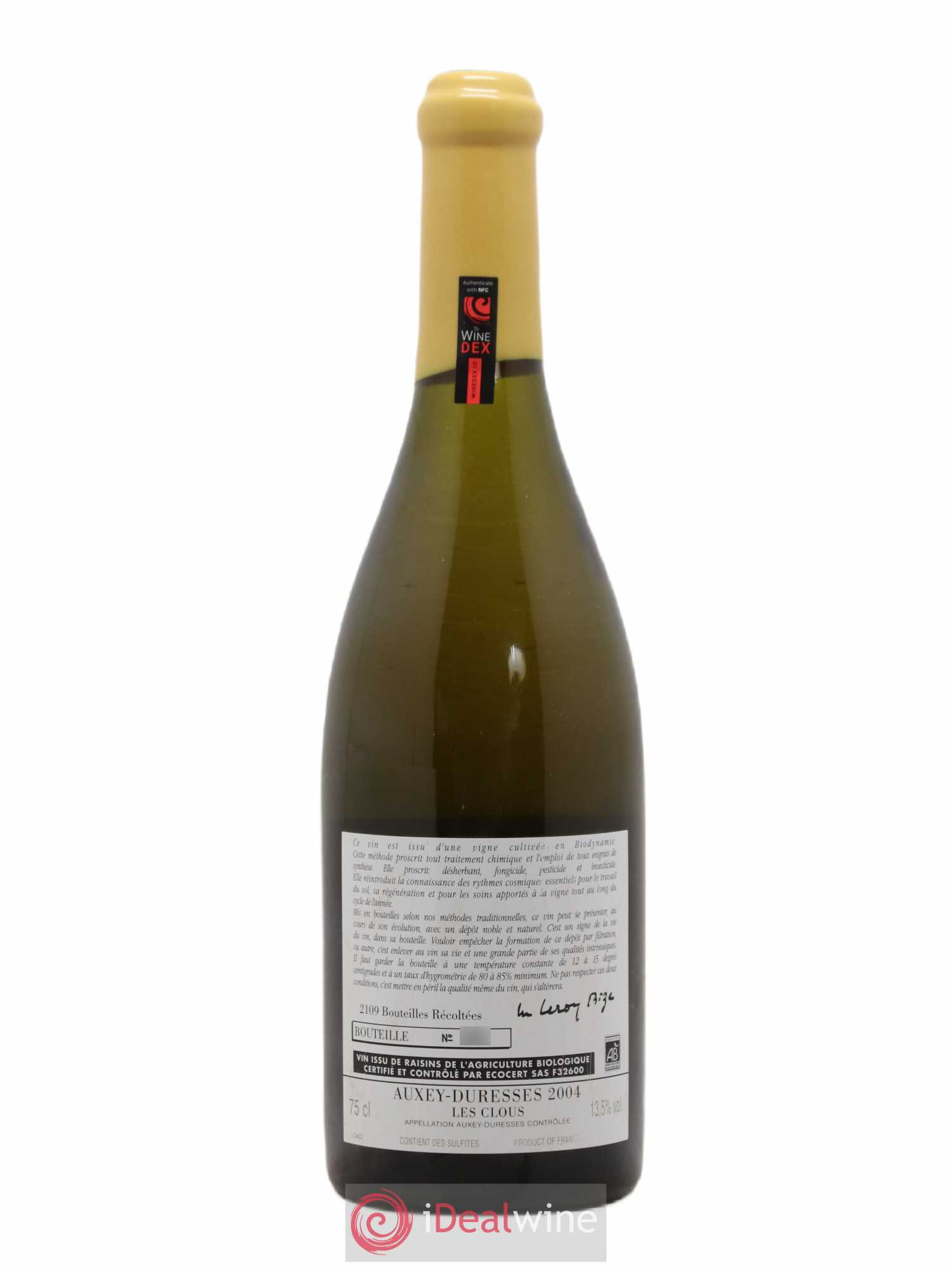 Auxey-Duresses Les Clous d'Auvenay (Domaine) 2004 - Lot de 1 bouteille - 1