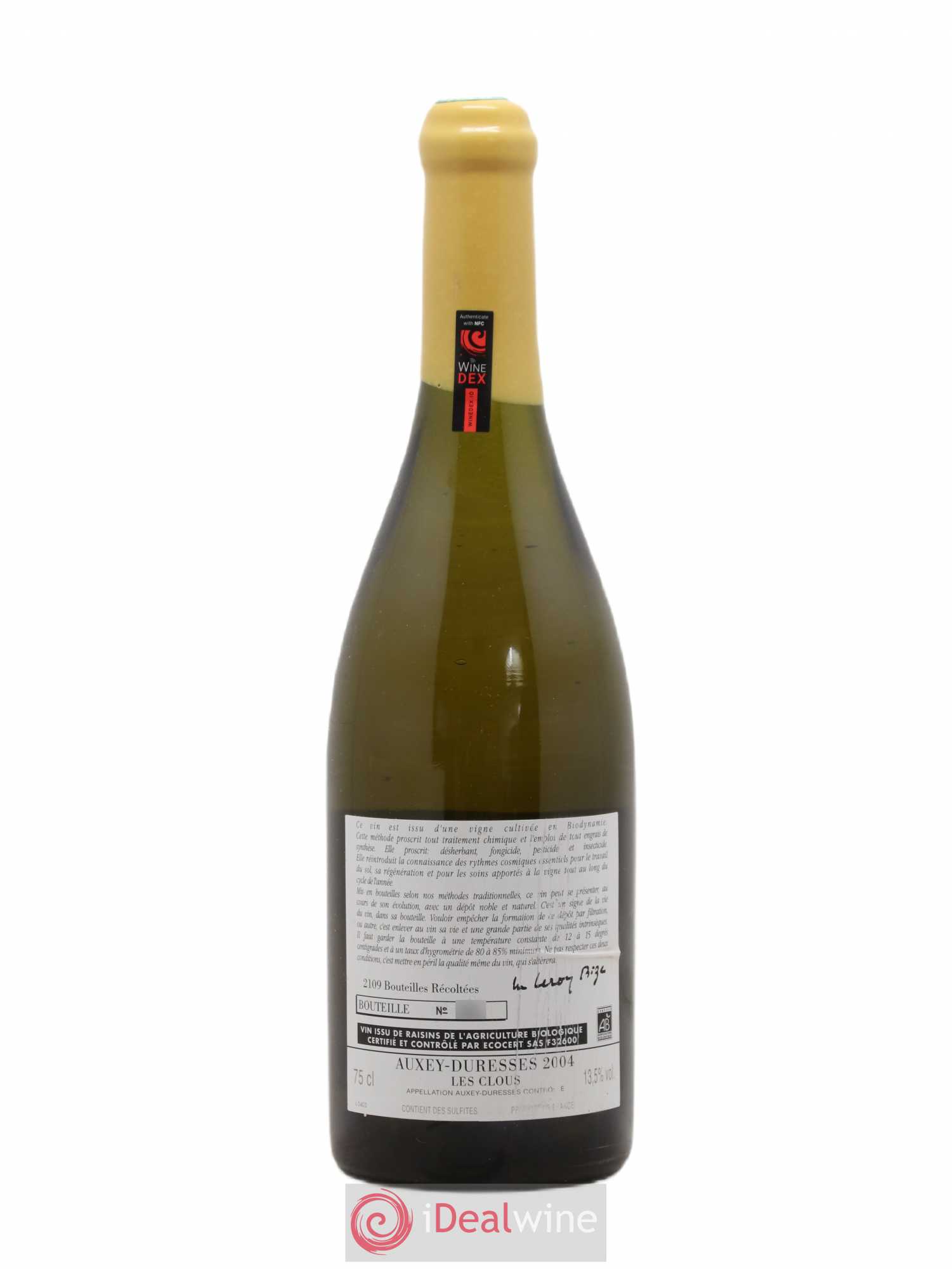 Auxey-Duresses Les Clous d'Auvenay (Domaine) 2004 - Lot de 1 bouteille - 1