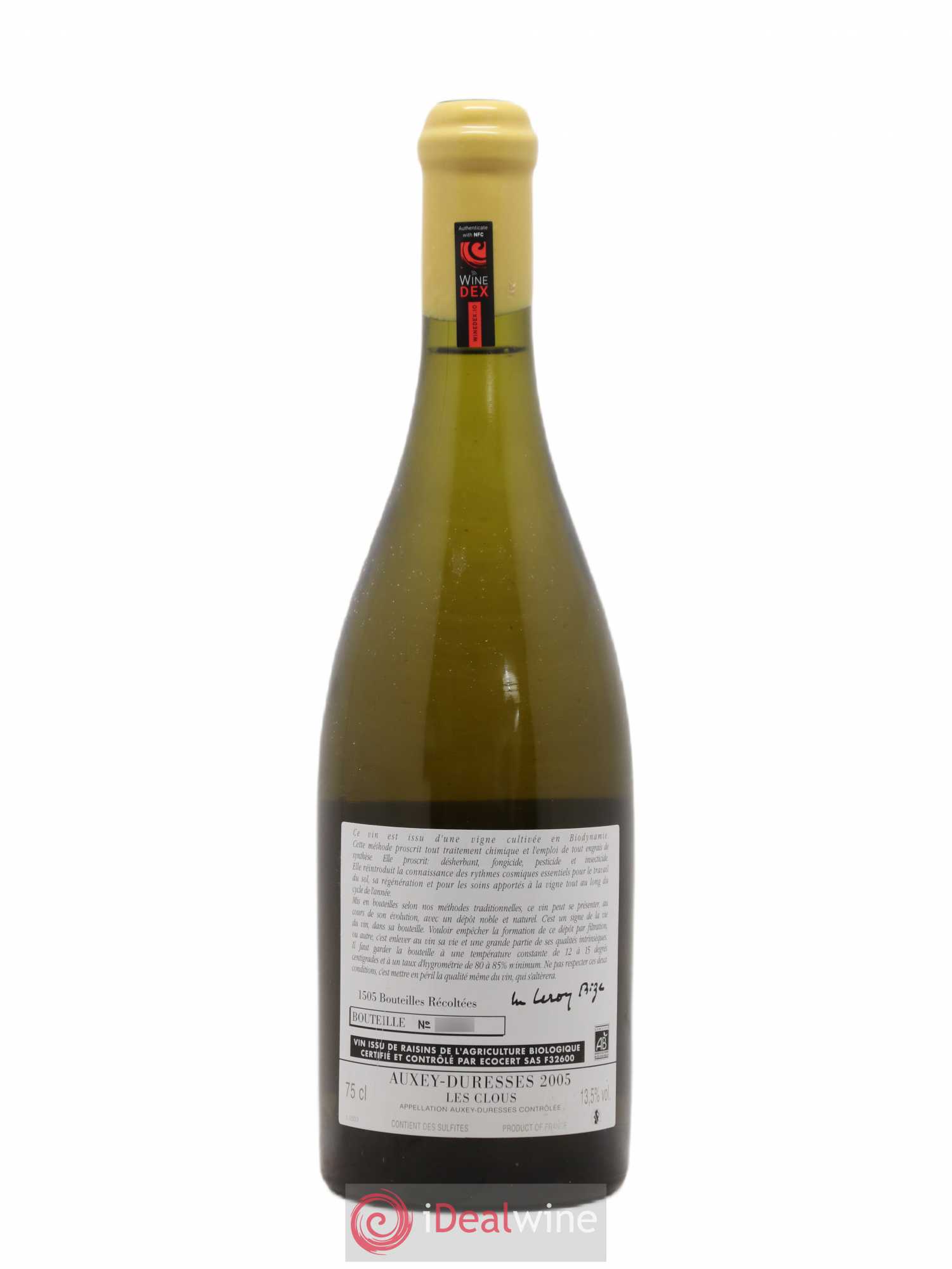Auxey-Duresses Les Clous d'Auvenay (Domaine) 2005 - Lot de 1 bouteille - 1