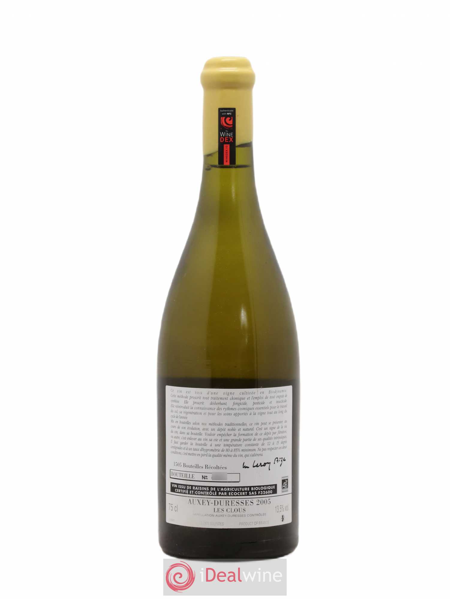 Auxey-Duresses Les Clous d'Auvenay (Domaine) 2005 - Lot de 1 bouteille - 1