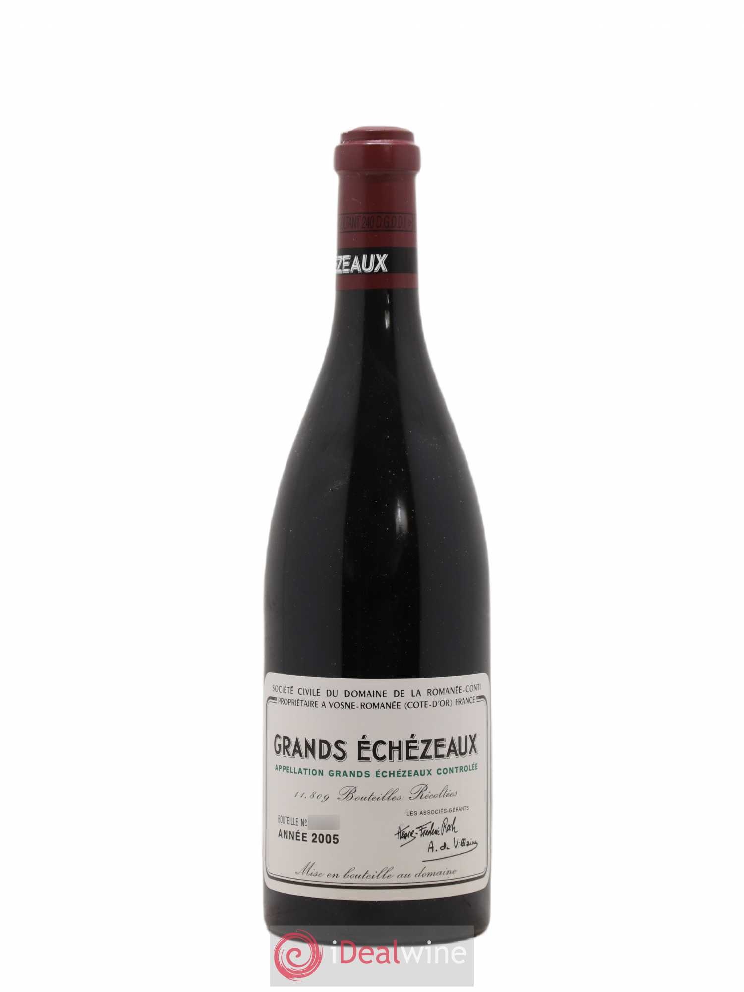 Grands-Echezeaux Grand Cru Domaine de la Romanée-Conti 2005 - Lot de 1 bouteille - 0