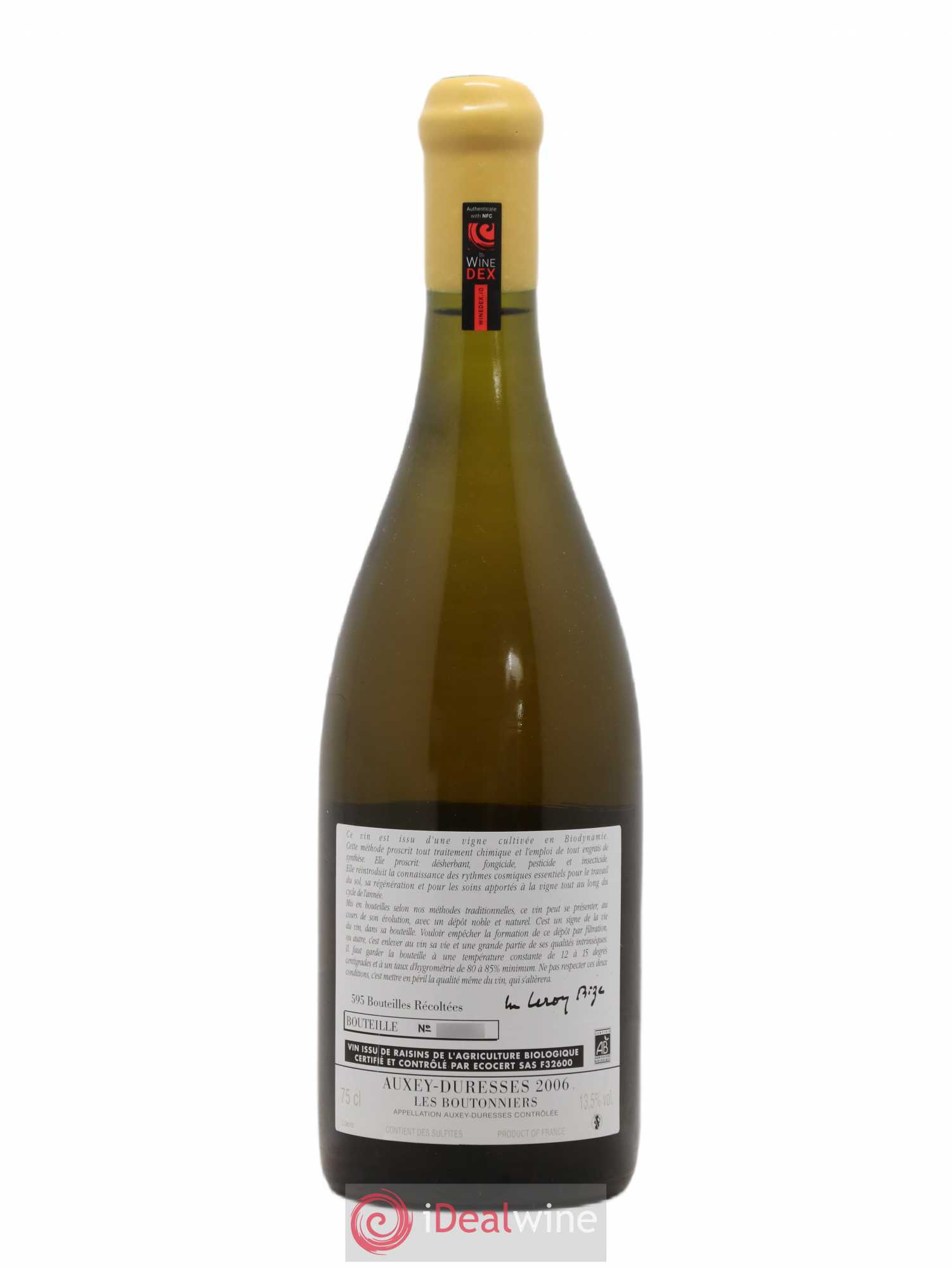 Auxey-Duresses Les Boutonniers d'Auvenay (Domaine) 2006 - Lot de 1 bouteille - 1