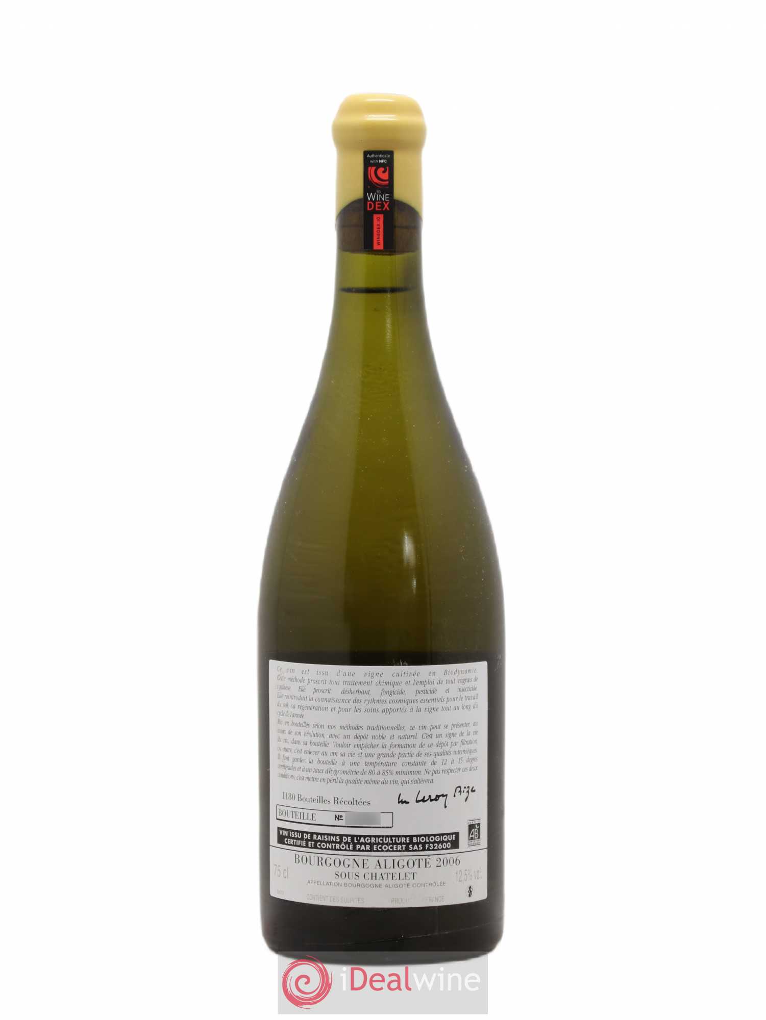 Bourgogne Aligoté Sous Chatelet d'Auvenay (Domaine) 2006 - Lot de 1 bouteille - 1