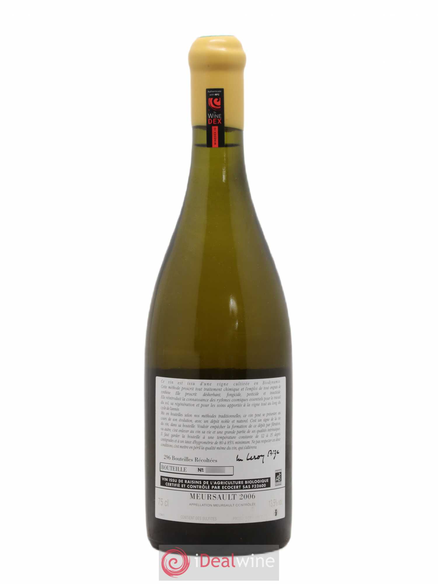 Meursault d'Auvenay (Domaine) 2006 - Lot de 1 bouteille - 1