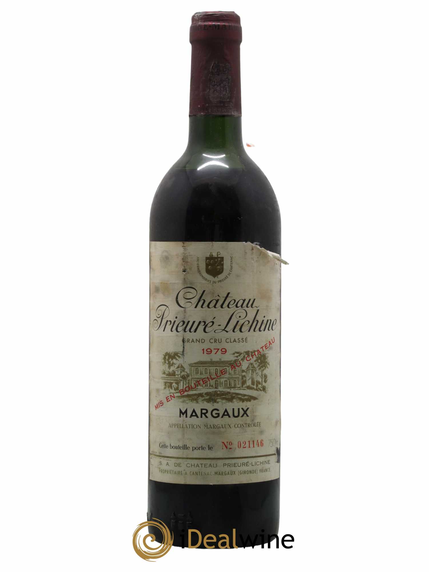 Château Prieuré Lichine 4ème Grand Cru Classé 1979 - Lot de 1 bouteille - 0
