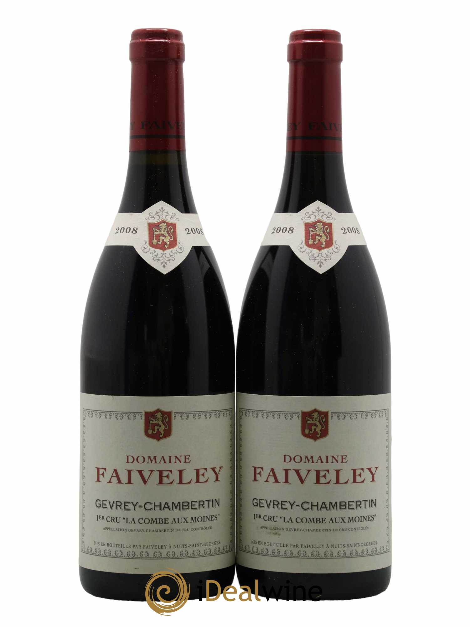 Gevrey-Chambertin 1er Cru La Combe aux moines Faiveley 2008 - Lot de 2 bouteilles - 0