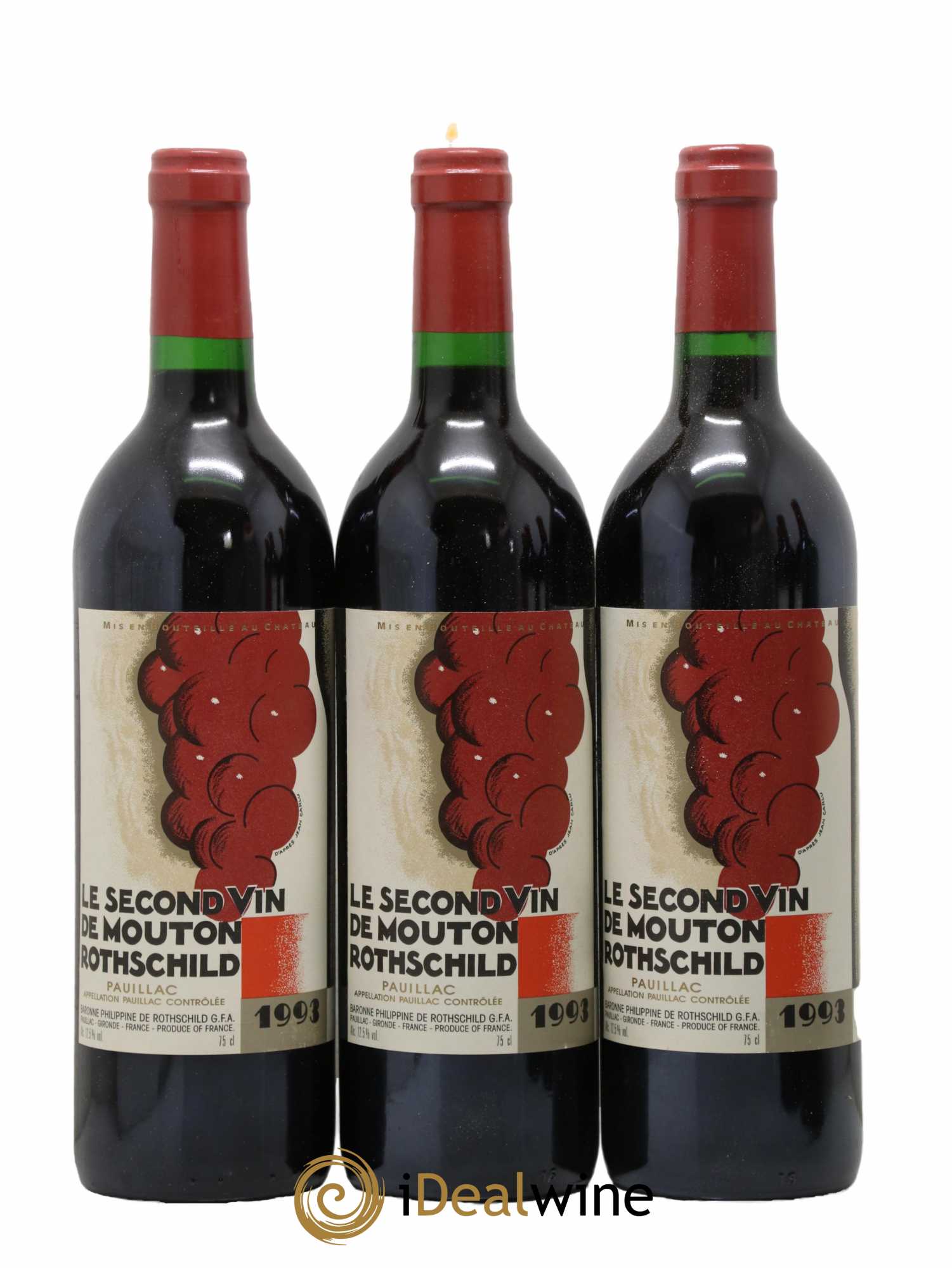 Petit Mouton Second Vin 1993 - Lot de 6 bouteilles - 1