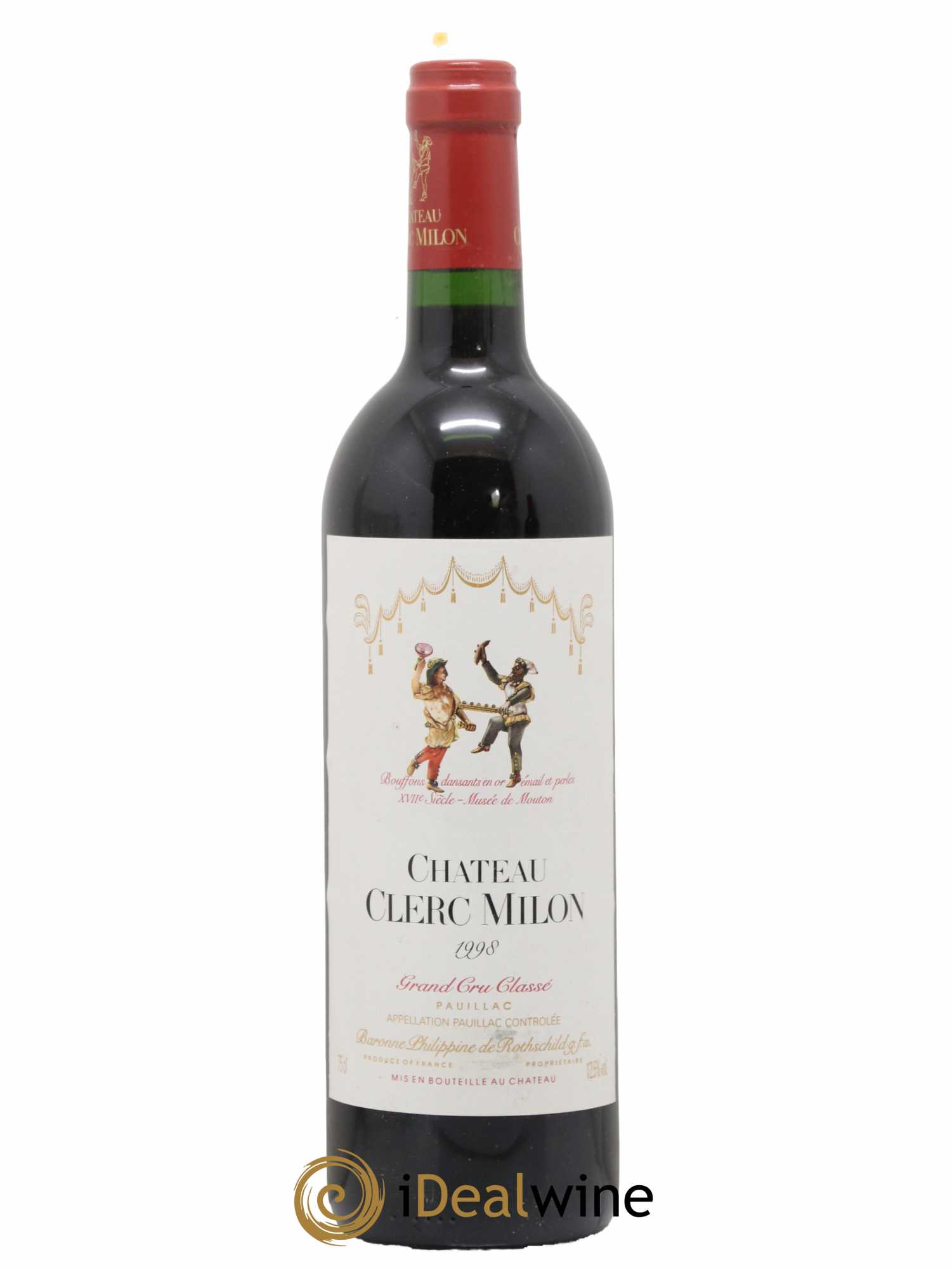 Château Clerc Milon 5ème Grand Cru Classé 1998 - Lot de 1 bouteille - 0