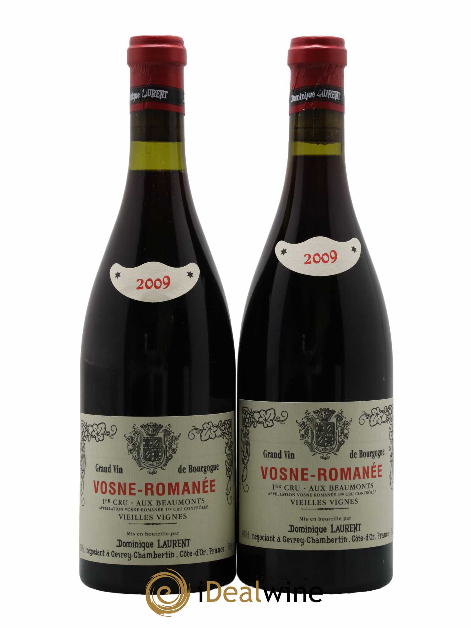 Vosne-Romanée 1er Cru Aux Beaumonts Vieilles Vignes Dominique Laurent 2009 - Lot de 2 bouteilles - 0
