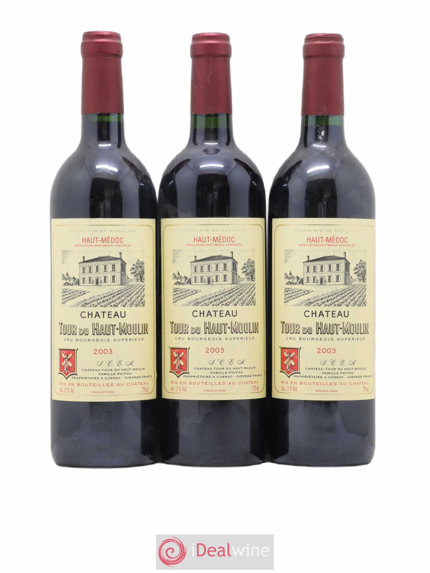 Château Tour du Haut Moulin Cru Bourgeois 2003 - Lot de 6 bouteilles - 2