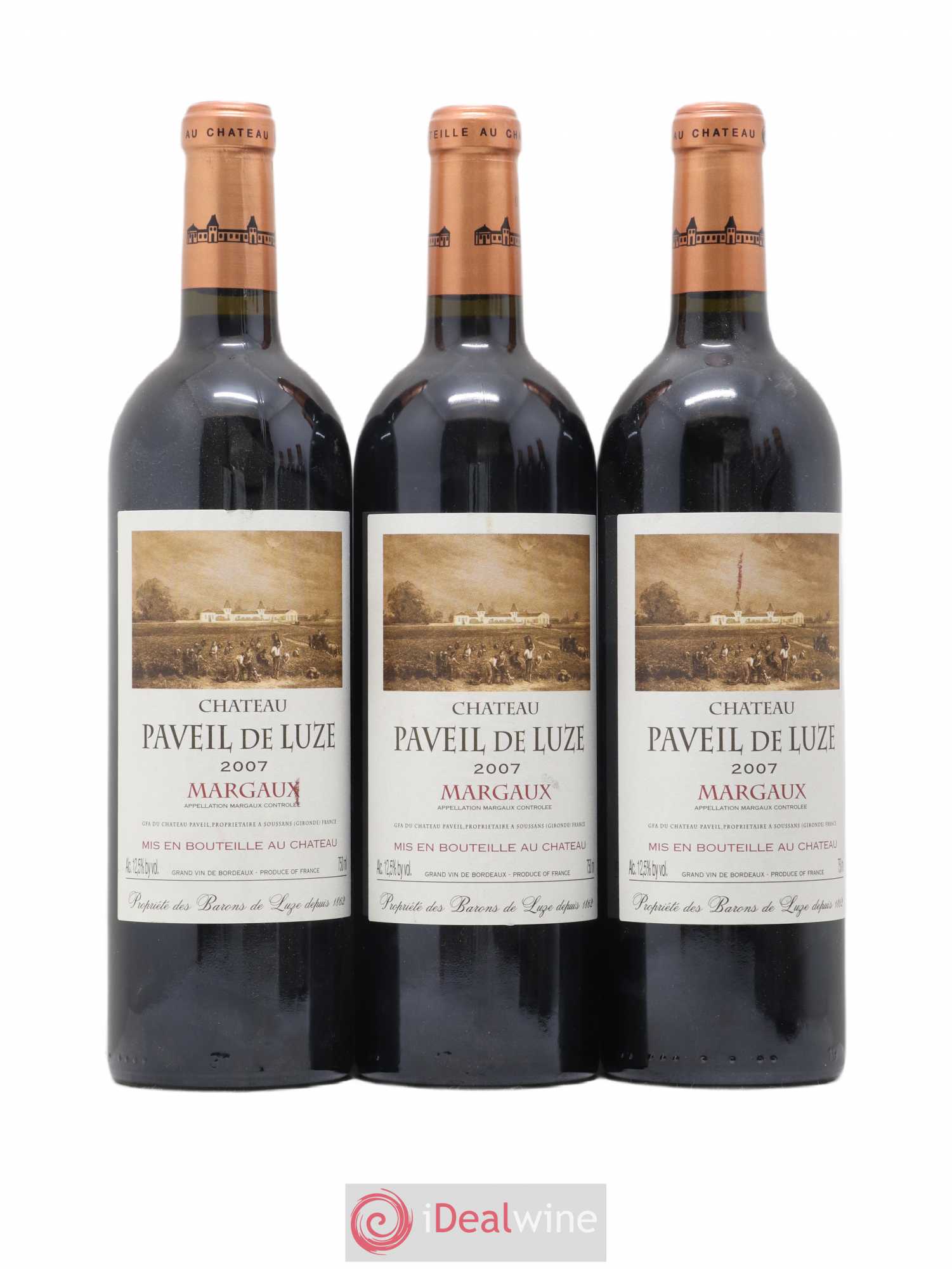 Château Paveil de Luze Cru Bourgeois 2007 - Lot de 6 bouteilles - 1
