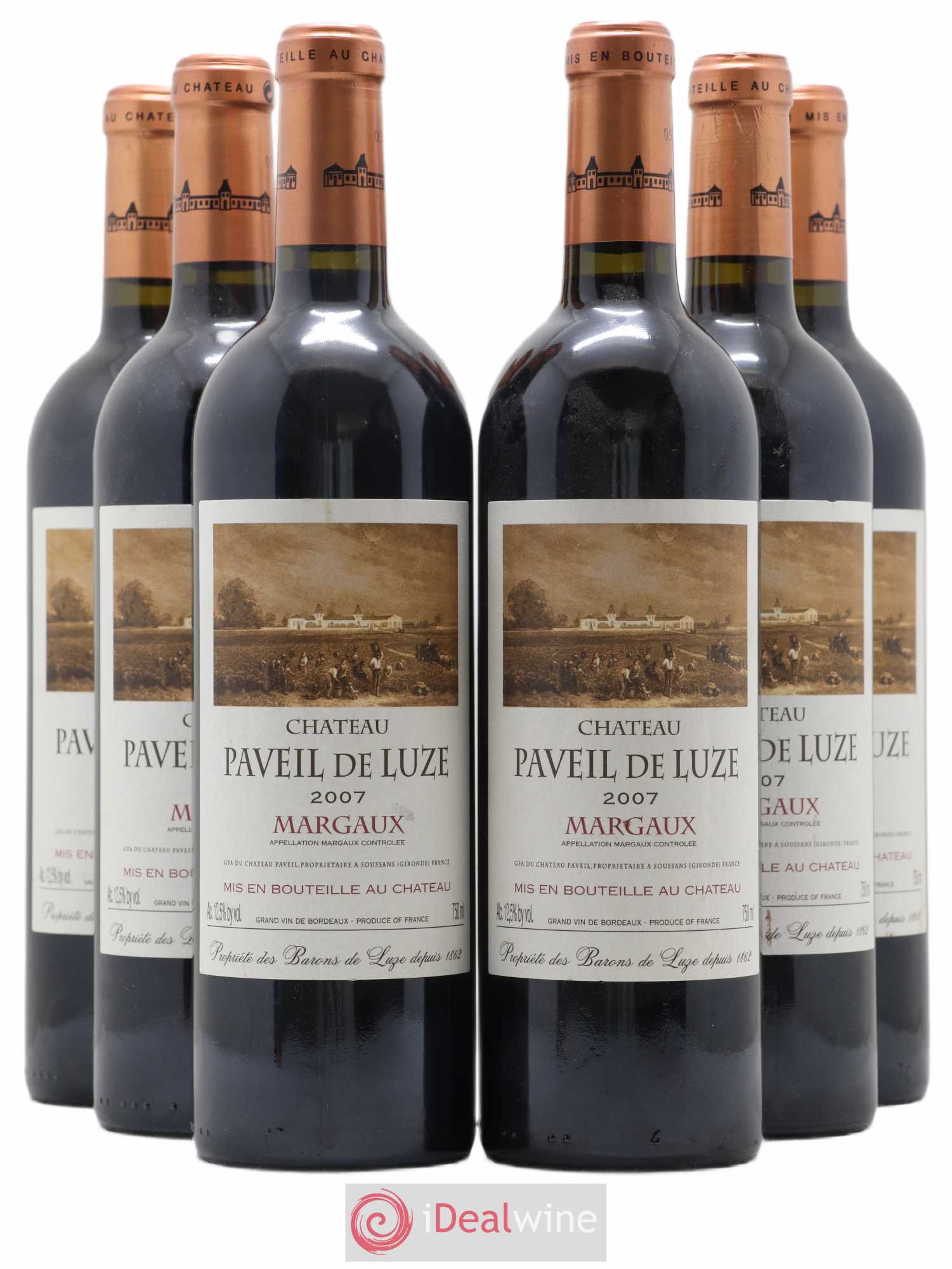 Château Paveil de Luze Cru Bourgeois 2007 - Lot de 6 bouteilles - 0