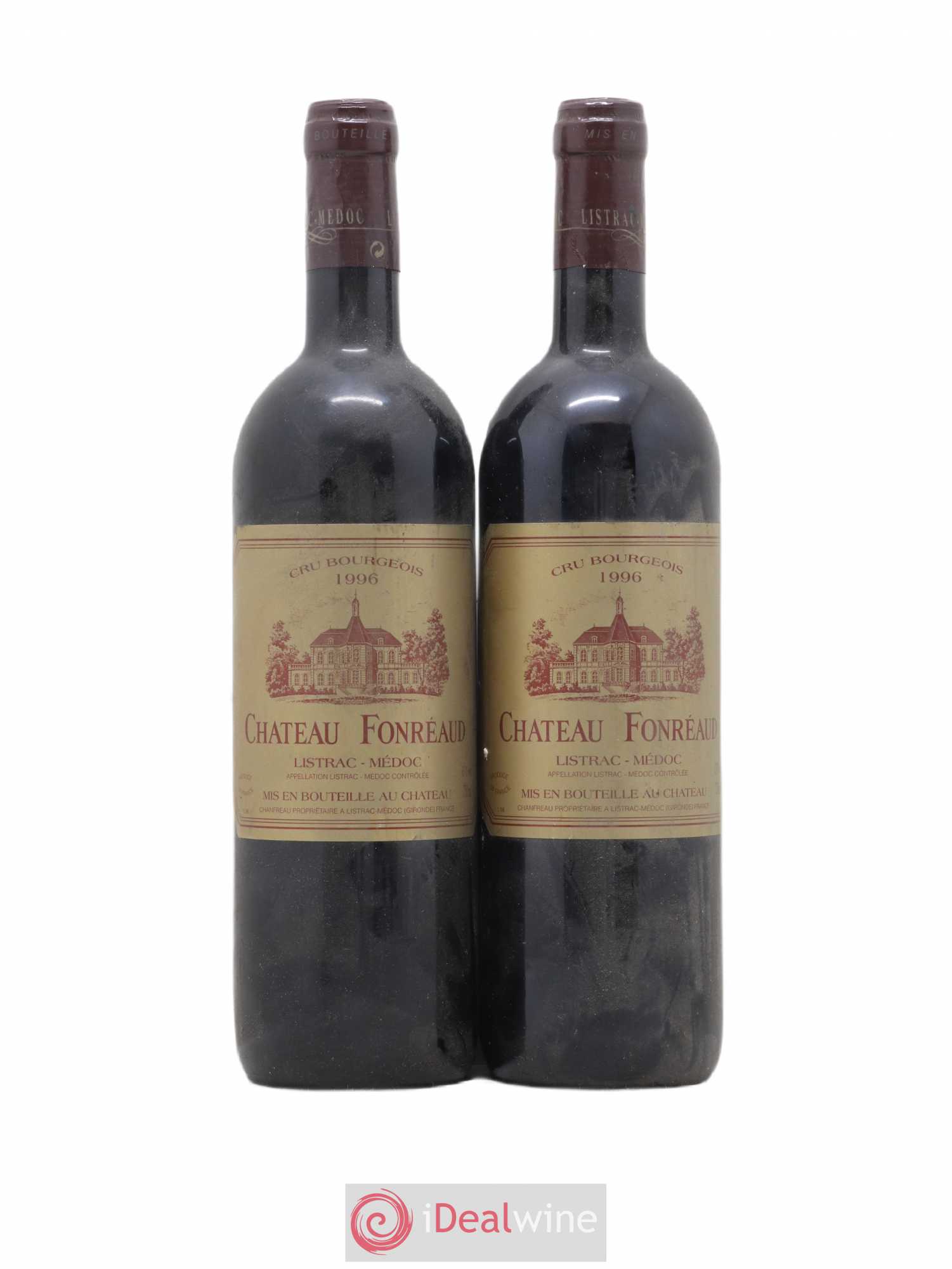 Château Fonréaud Cru Bourgeois 1996 - Lot de 2 bouteilles - 0
