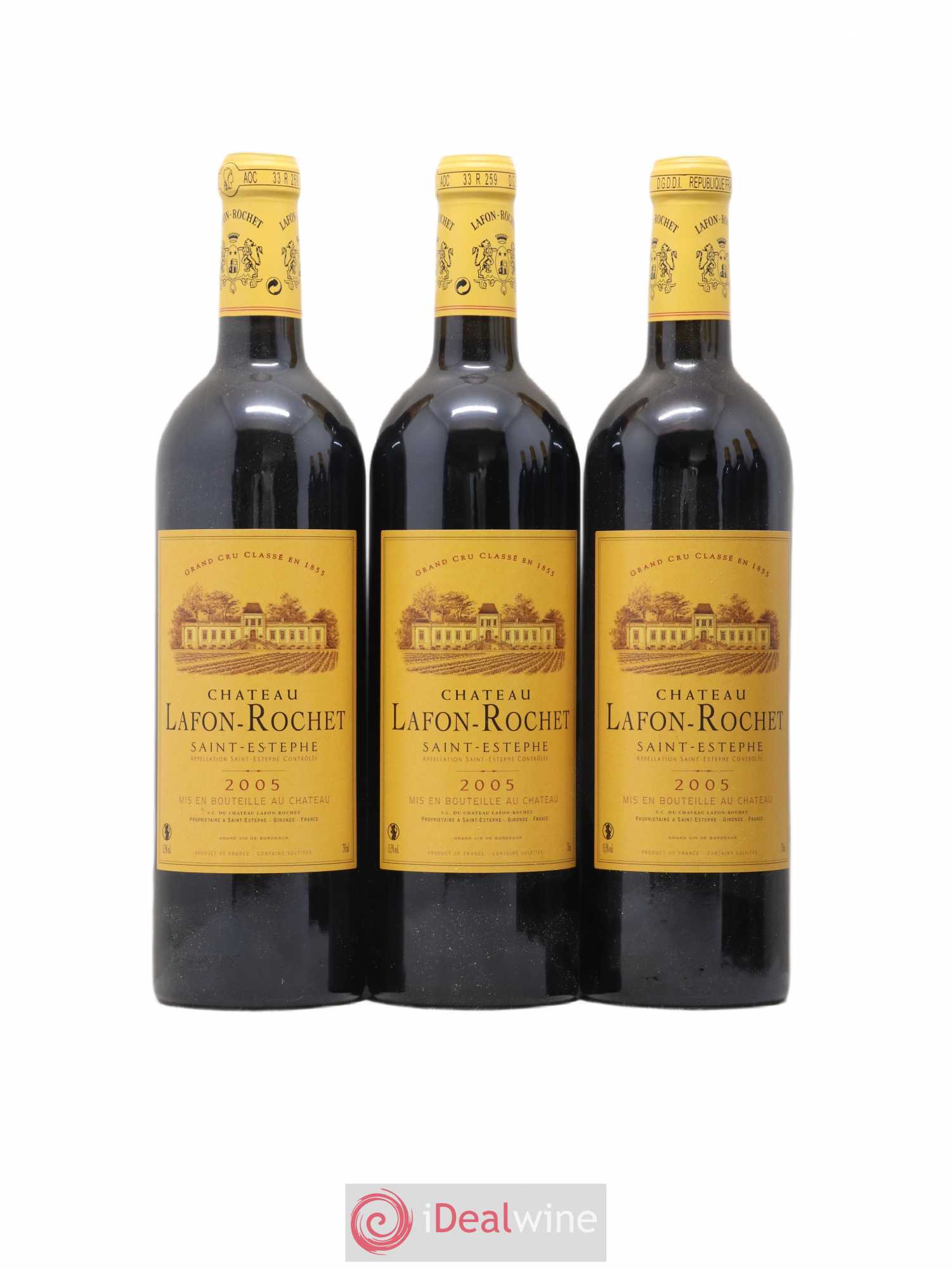 Château Lafon Rochet 4ème Grand Cru Classé 2005 - Lot de 6 bouteilles - 1