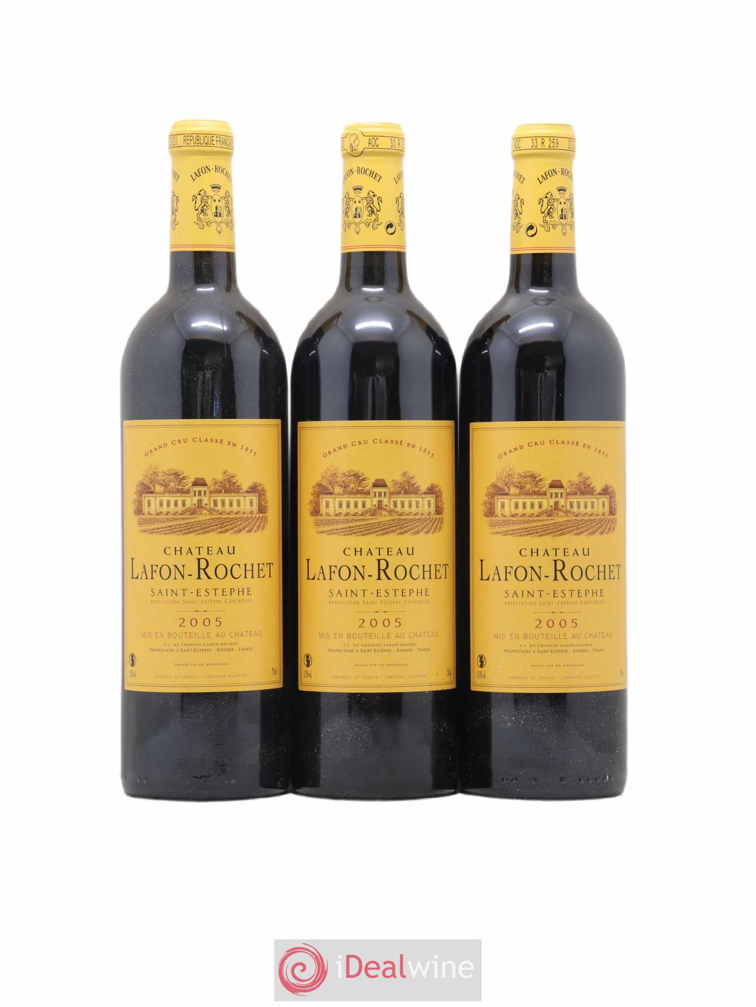 Château Lafon Rochet 4ème Grand Cru Classé 2005 - Lot de 6 bouteilles - 2