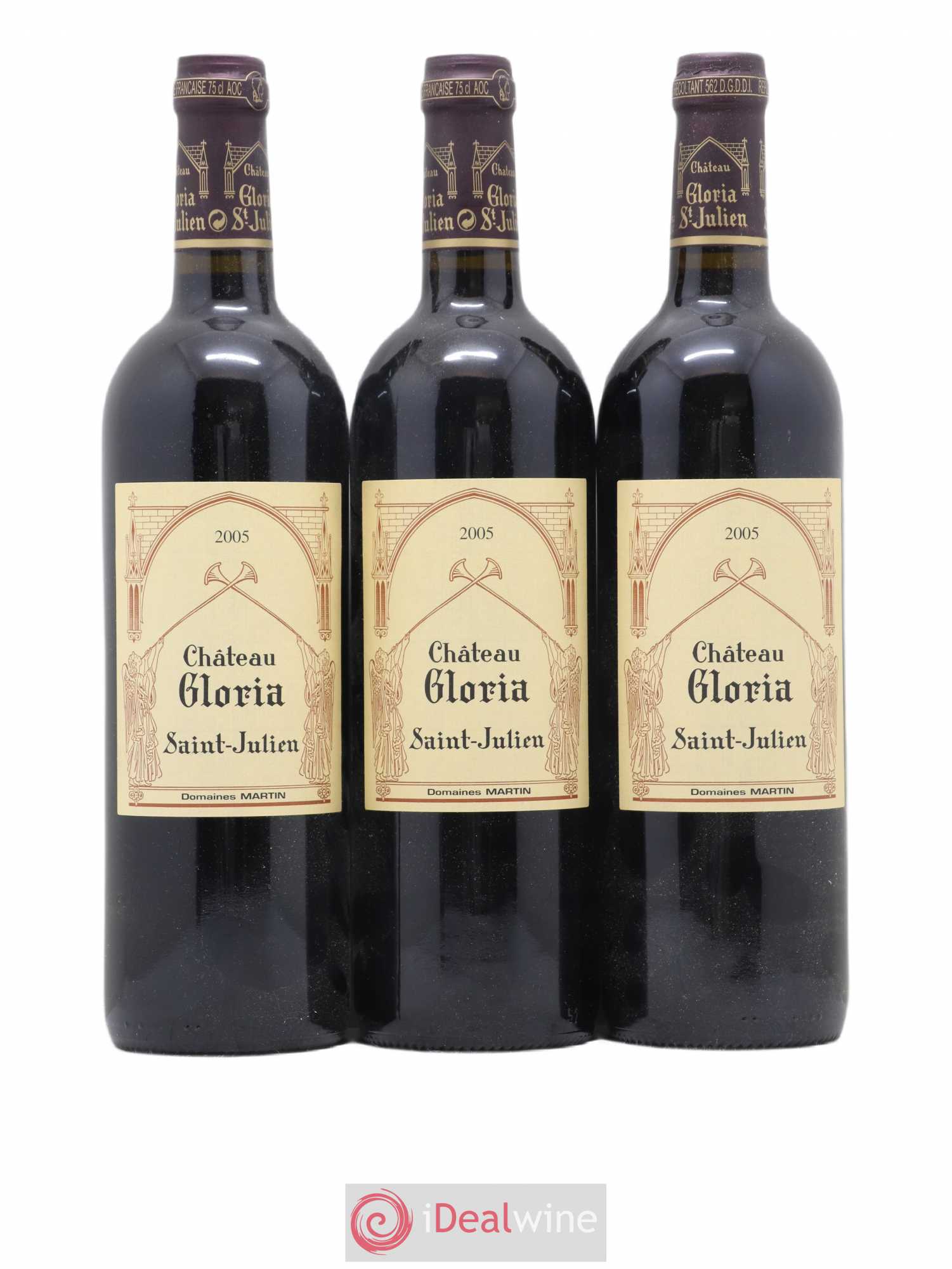 Château Gloria 2005 - Lot de 3 bouteilles - 0
