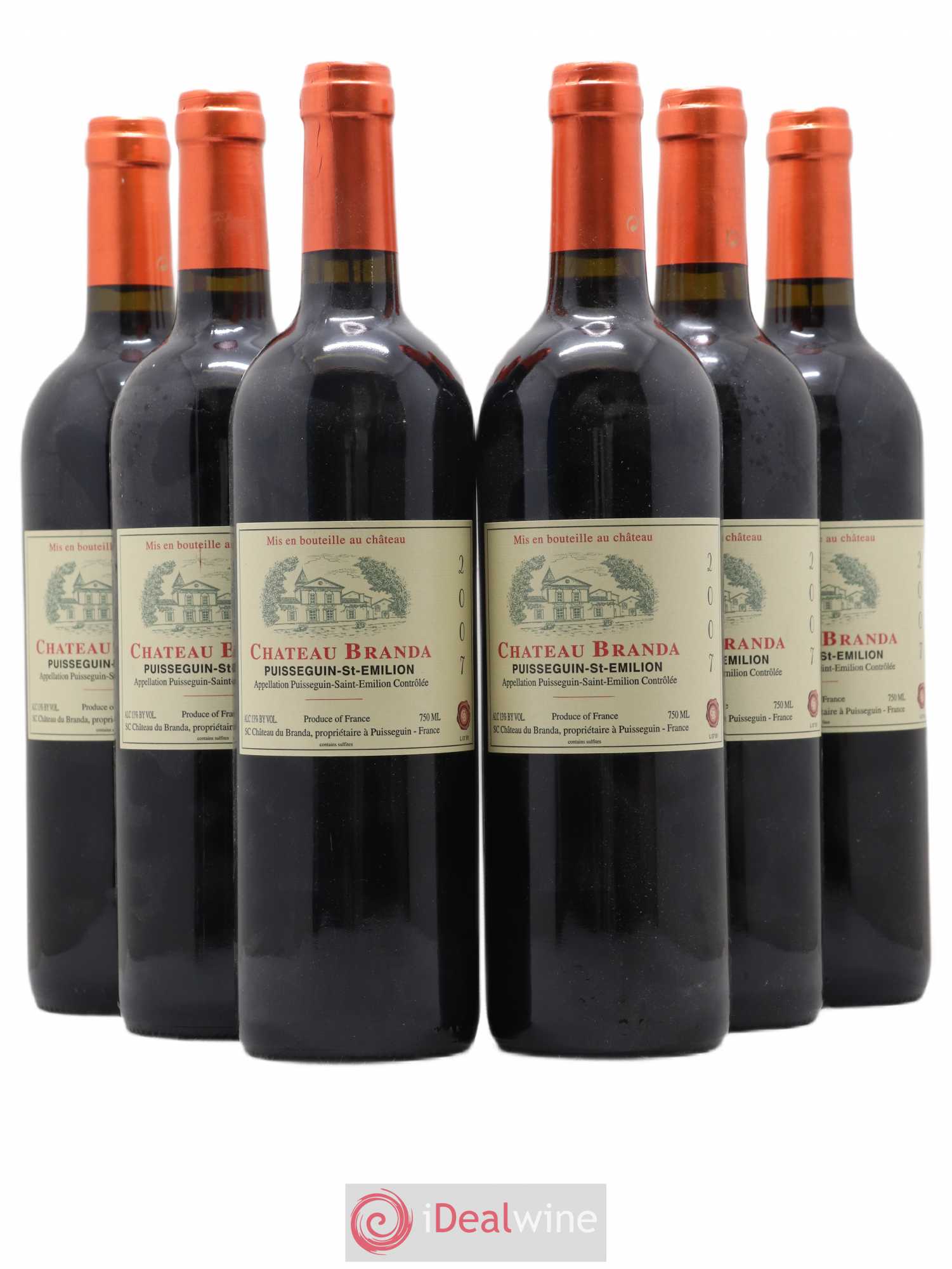 Château Branda 2007 - Lot de 6 bouteilles - 0